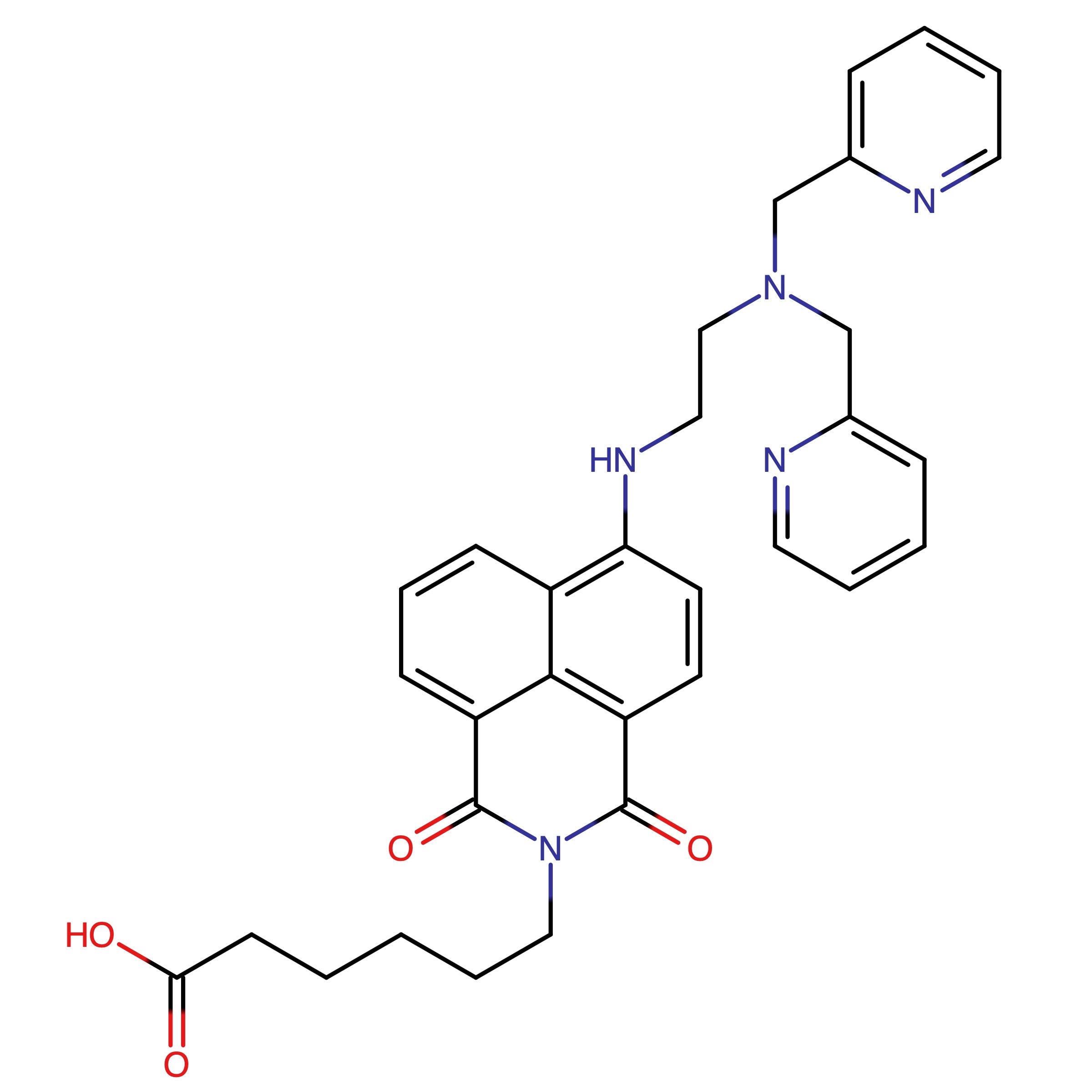 CAS RN 1220284-41-2 | Name: 6-[6-[2-[Bis(2-pyridylmethyl)amino]ethylamino]-1,3-dioxobenzo[de]isoquinolin-2-yl]hexanoic acid