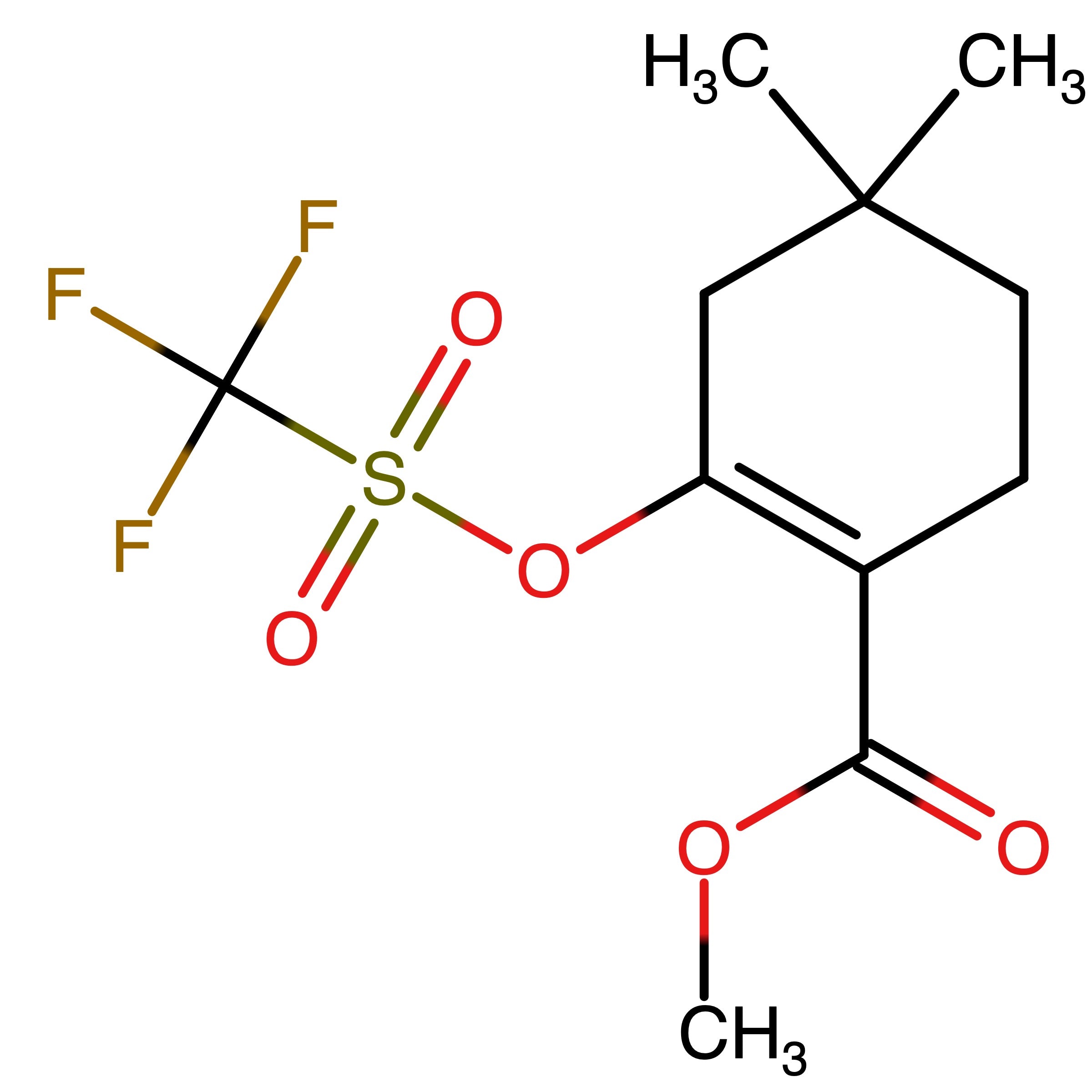 CAS RN 1228780-46-8 | Name: Methyl 4,4-dimethyl-2-(trifluoromethylsulfonyloxy)cyclohex-1-enecarboxylate | MDL: MFCD28359236
