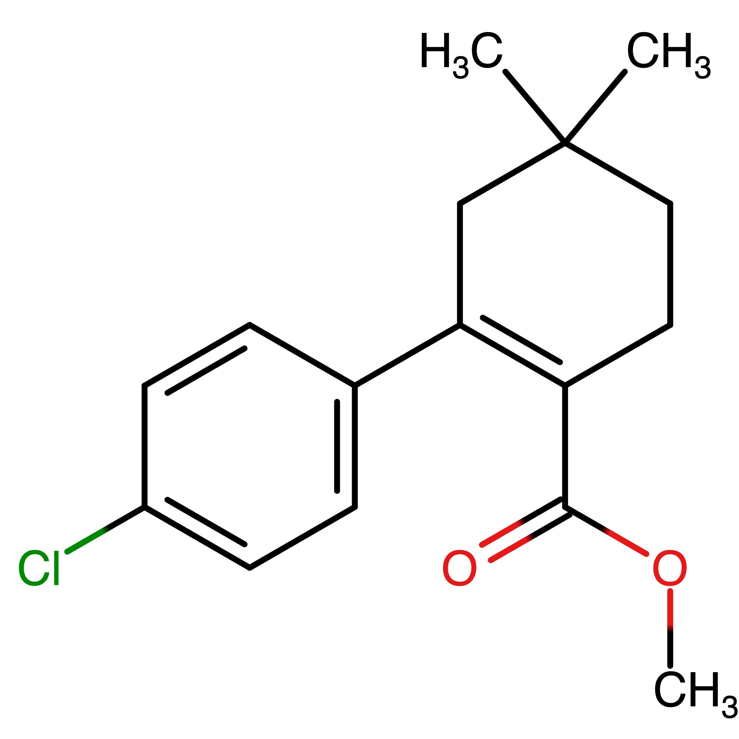 CAS RN 1228780-49-1 | Name: Methyl 2-(4-chlorophenyl)-4,4-dimethylcyclohex-1-enecarboxylate | MDL: MFCD28129723