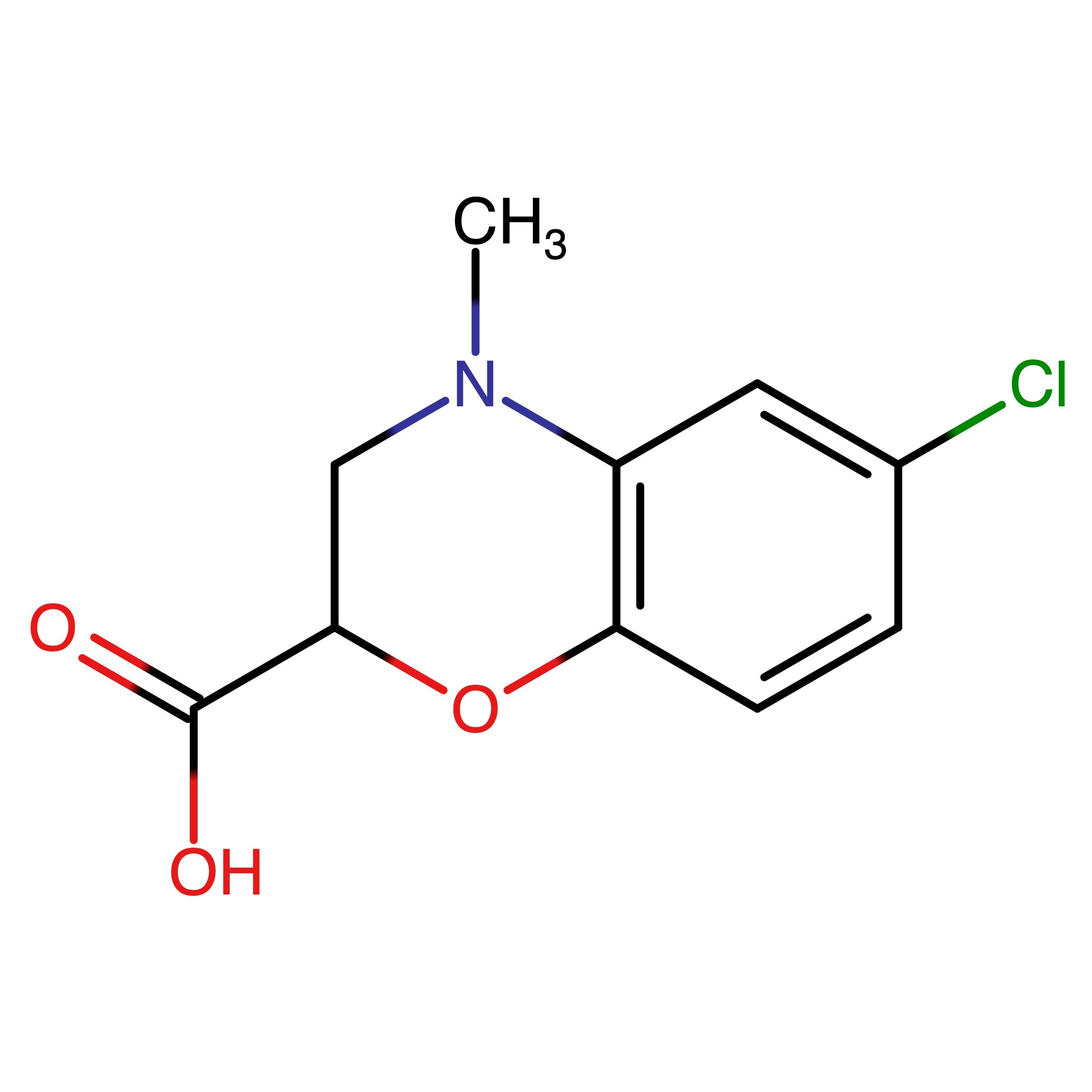 CAS RN 1229827-35-3 | Name: 6-Chloro-4-methyl-3,4-dihydro-2H-benzo[b][1,4]oxazine-2-carboxylic acid