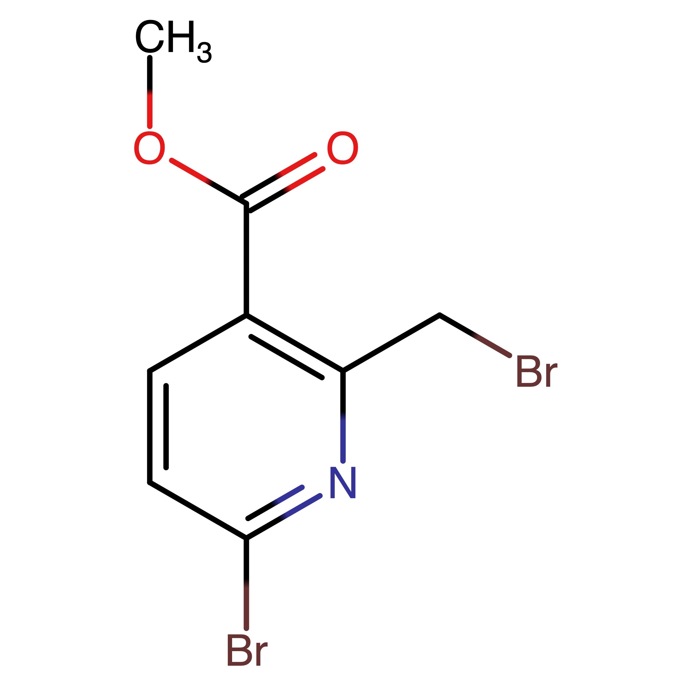 CAS RN 1260670-22-1 | Methyl 6-bromo-2-(bromomethyl)pyridine-3-carboxylate | MFCD18251154