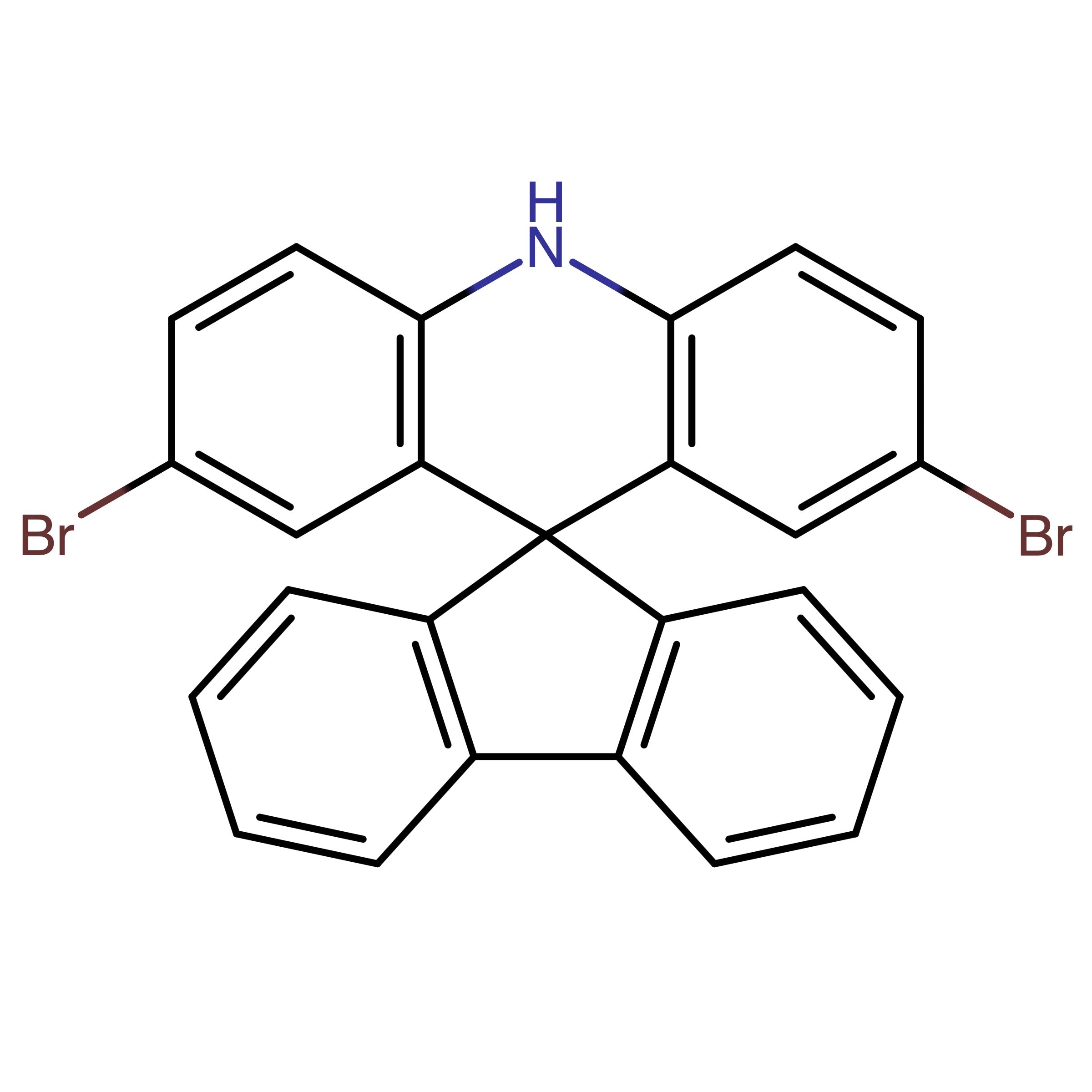 CAS RN 1303969-26-7 | Name: 2,7-Dibromo-10H-spiro[acridine-9,9'-fluorene]