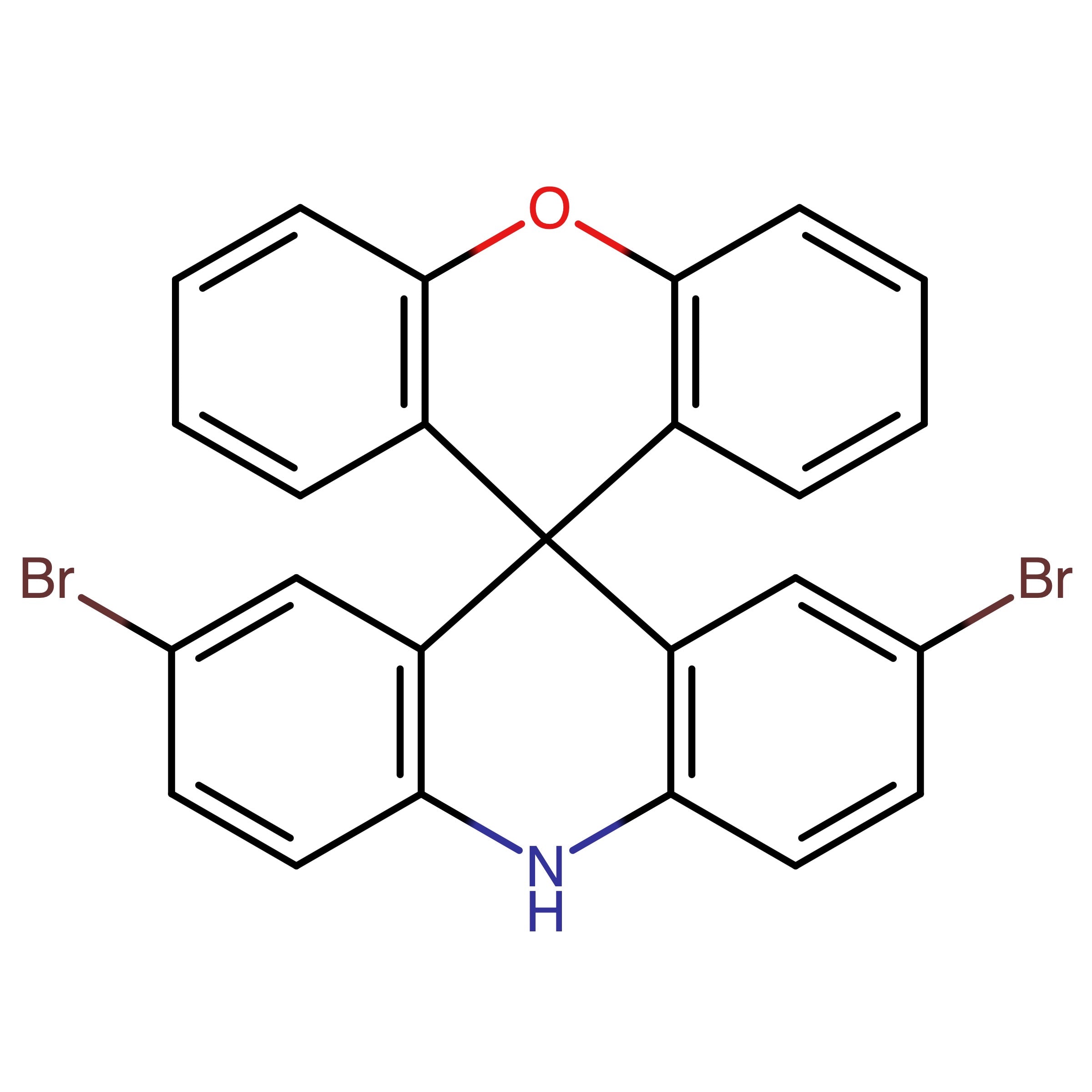 CAS RN 1443130-95-7 | Name: 2,7?Dibromo?10H?spiro[acridine?9,9'?xanthene]