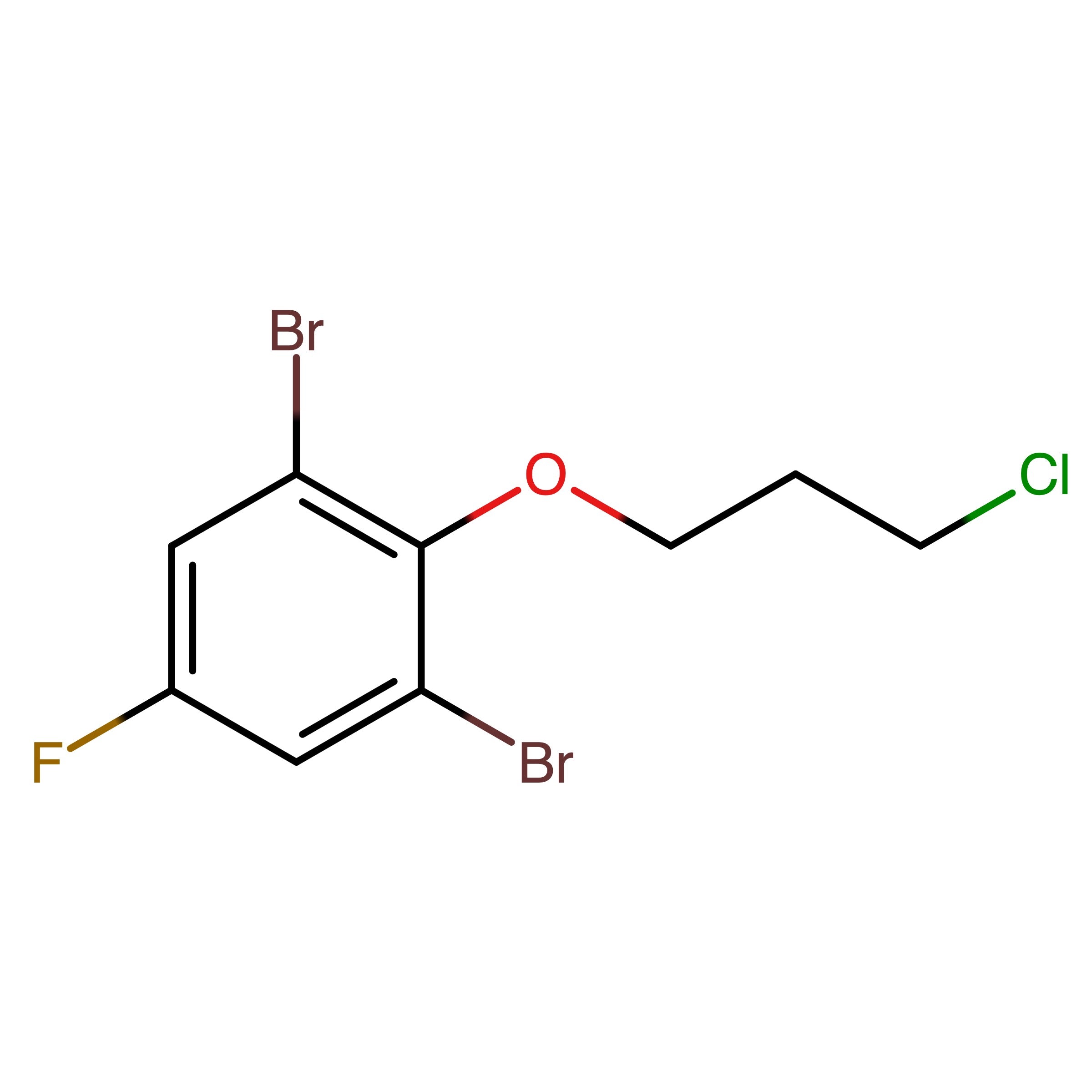 CAS RN 1818886-87-1 | 1_(3_Chloropropoxy)_2,6_dibromo_4_fluorophenol | MFCD35197753