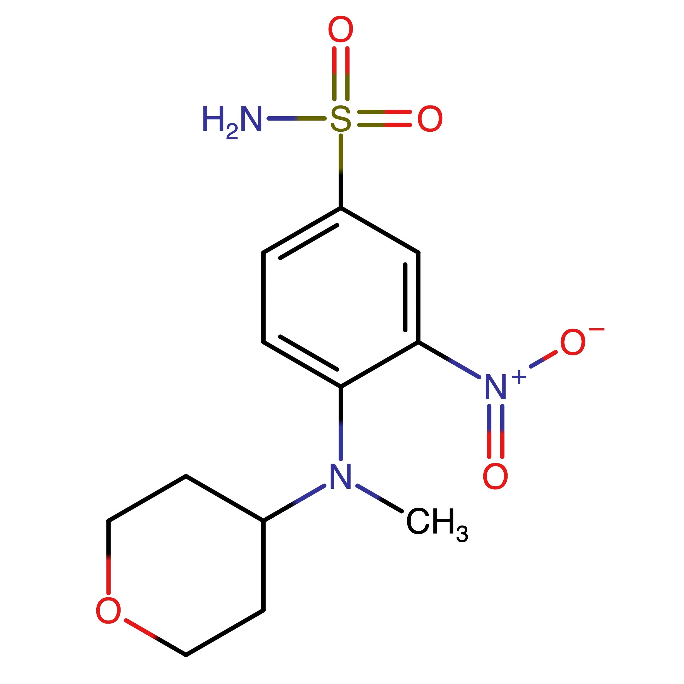 CAS RN 1956377-59-5 | Name: 3-Nitro-4-((tetrahydro-2H-pyran-4-yl)methylamino)benzenesulfonamide