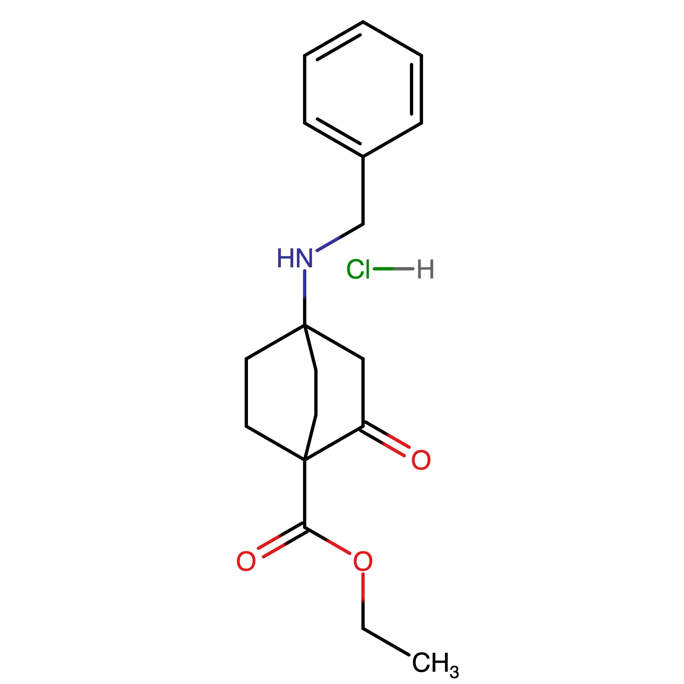 CAS RN 2143553-00-6 | Name: Ethyl 4-(benzylamino)-2-oxobicyclo[2.2.2]octane-1-carboxylate hydrochloride