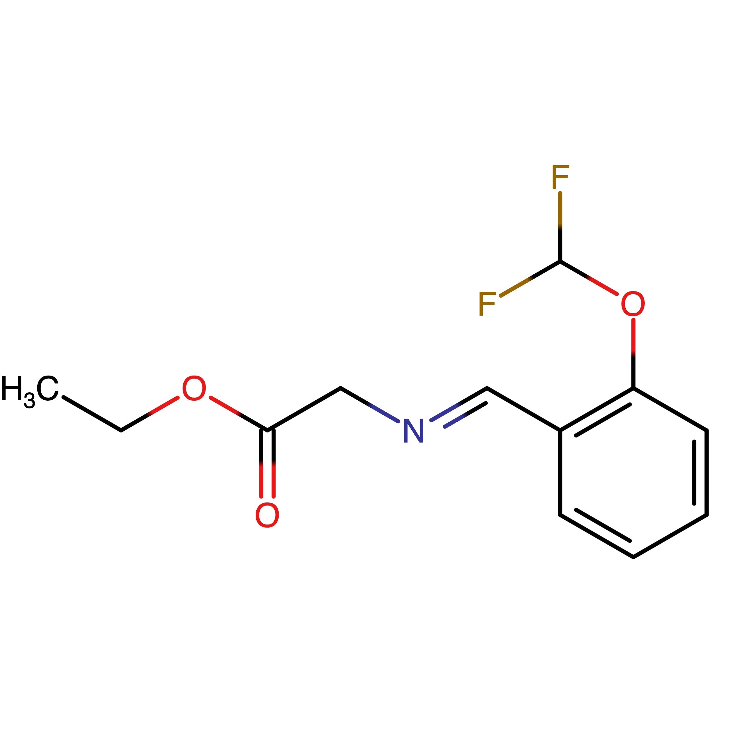 CAS RN 2222104-46-1 | Name: (E)-Ethyl 2-((2-(difluoromethoxy)benzylidene)amino)acetate