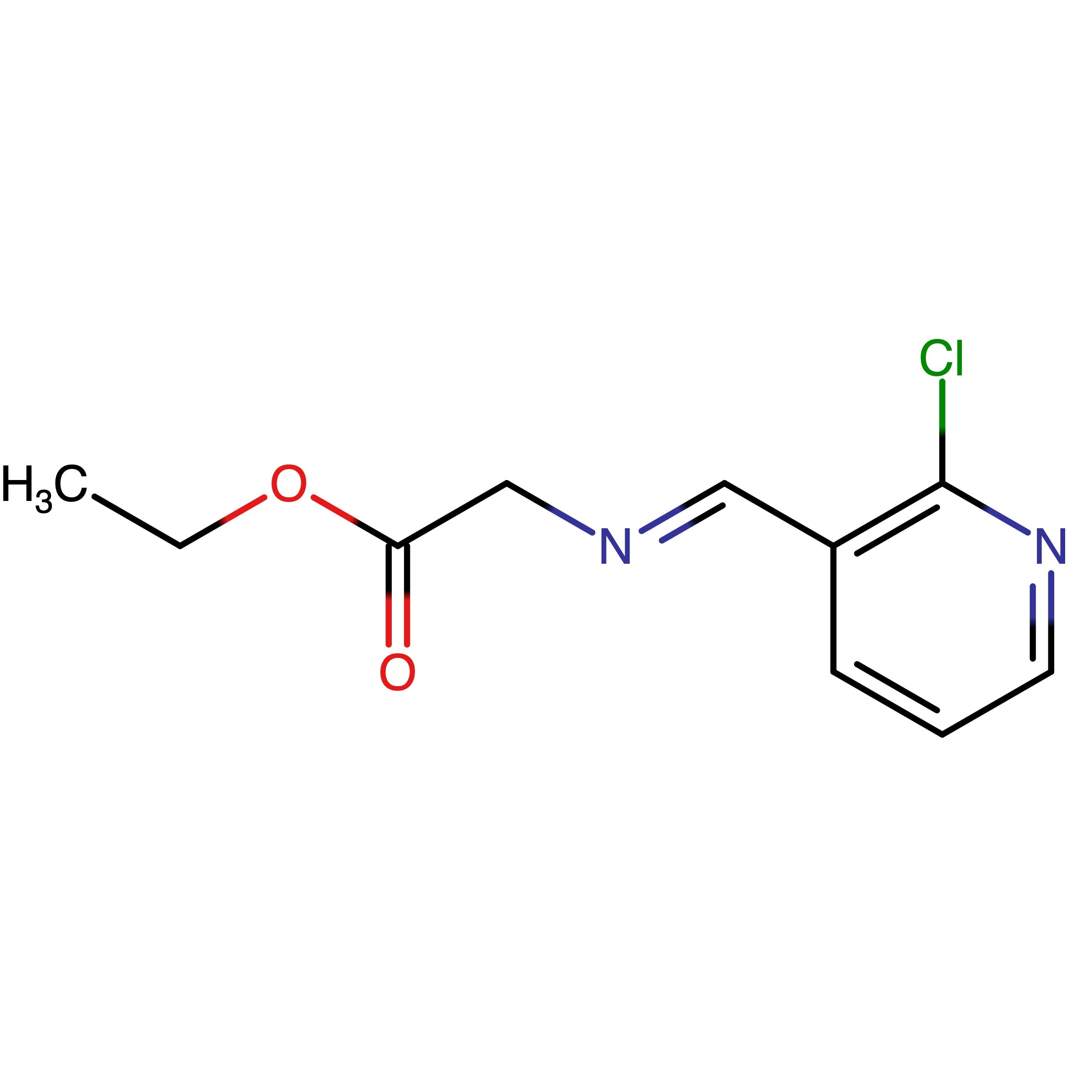 CAS RN 2222104-60-9 | Name: (E)-Ethyl 2-(((2-chloropyridin-3-yl)methylene)amino)acetate