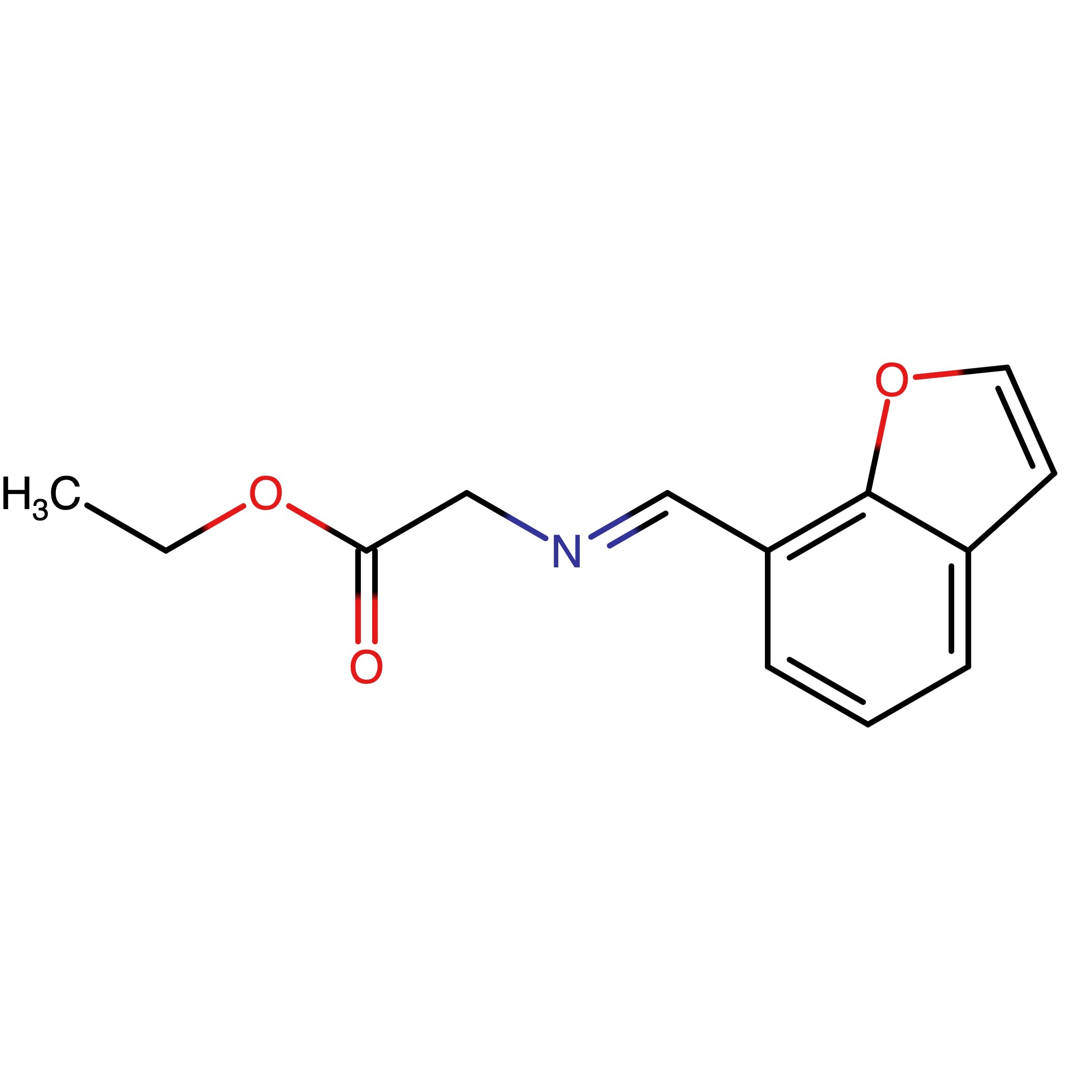 CAS RN 2222105-21-5 | Name: (E)-Ethyl 2-((benzofuran-7-ylmethylene)amino)acetate