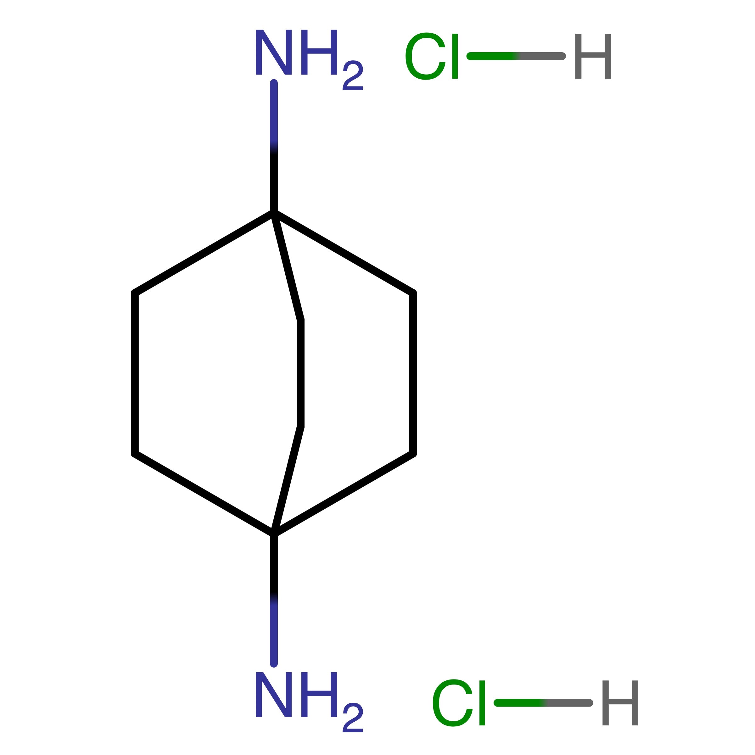 CAS RN 2277-93-2 | Name: Bicyclo[2.2.2]octane-1,4-diamine dihydrochloride | MDL: MFCD27987082
