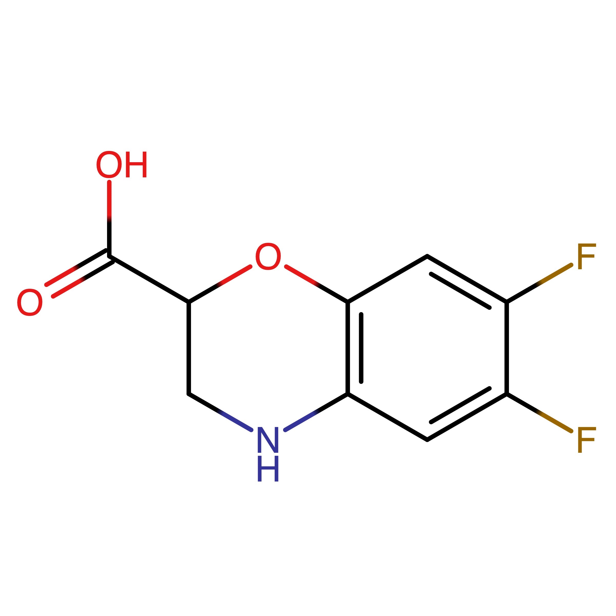 CAS RN 2320541-43-1 | Name: 6,7?Difluoro?3,4?dihydro?2H?benzo[b][1,4]oxazine?2?carboxylic acid