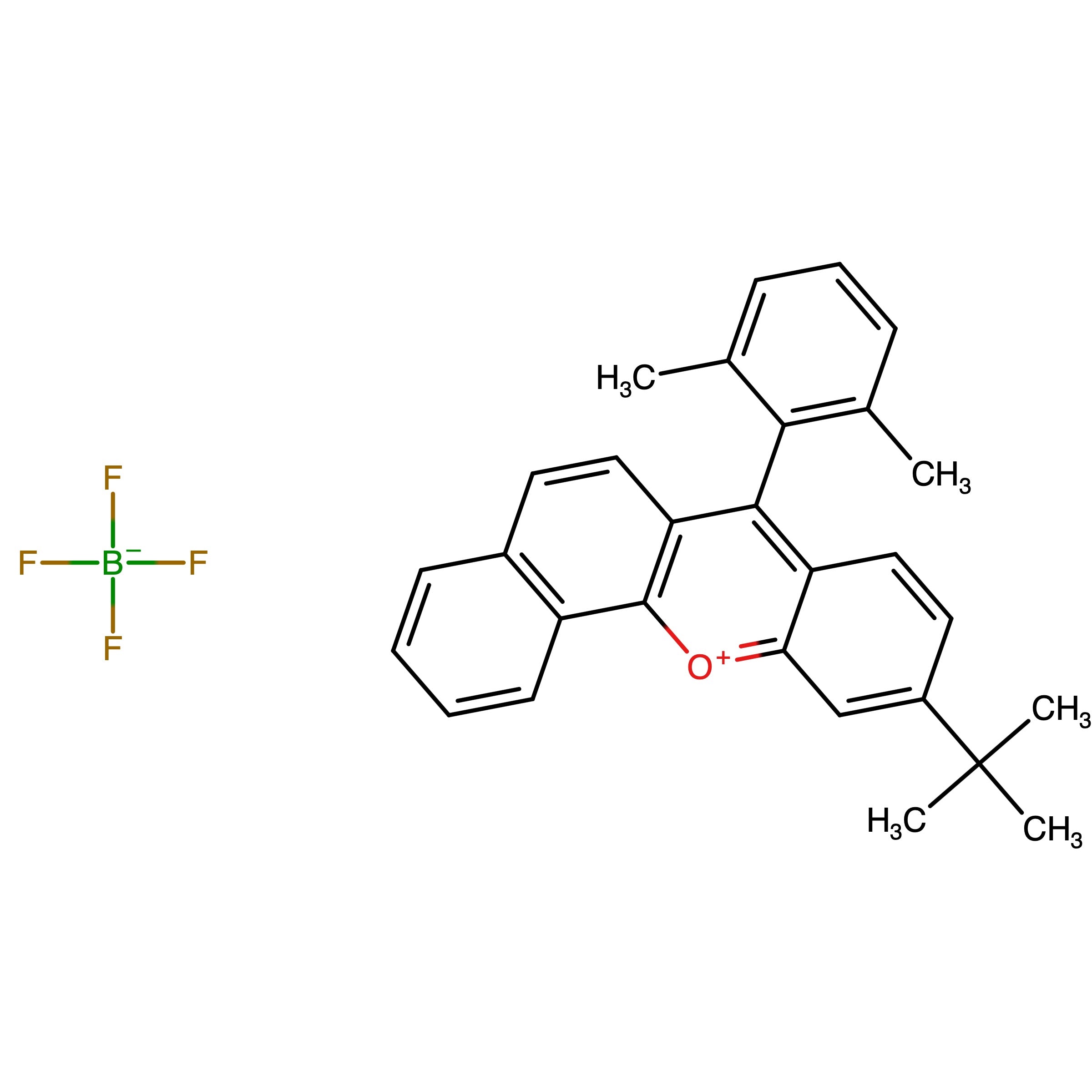 CAS RN 2363740-42-3 | Name: 10?(tert?Butyl)?7?(2,6?dimethylphenyl)benzo[c]xanthen?12?ium tetrafluoroborate
