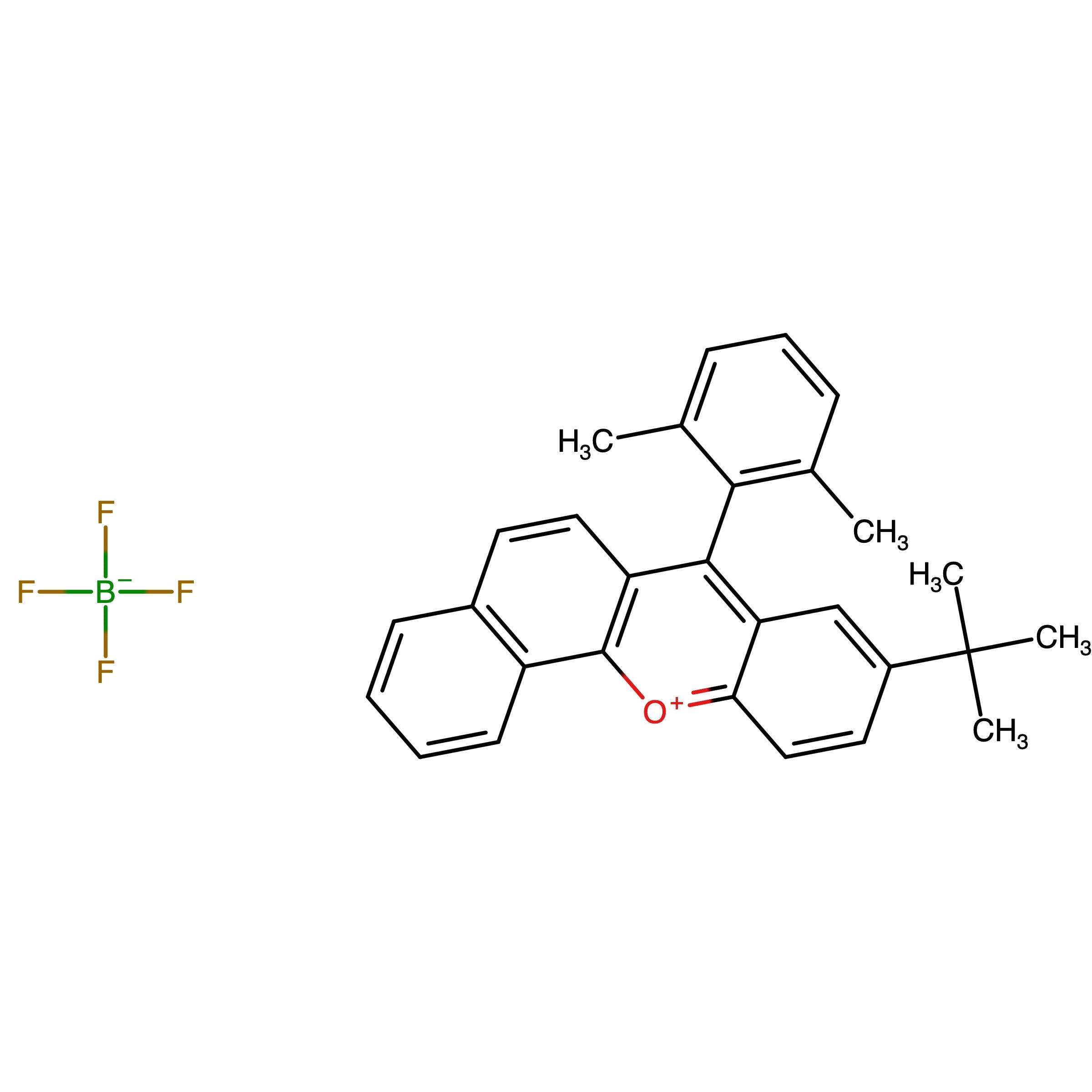 CAS RN 2363740-44-5 | Name: 9?(tert?Butyl)?7?(2,6?dimethylphenyl)benzo[c]xanthen?12?ium tetrafluoroborate