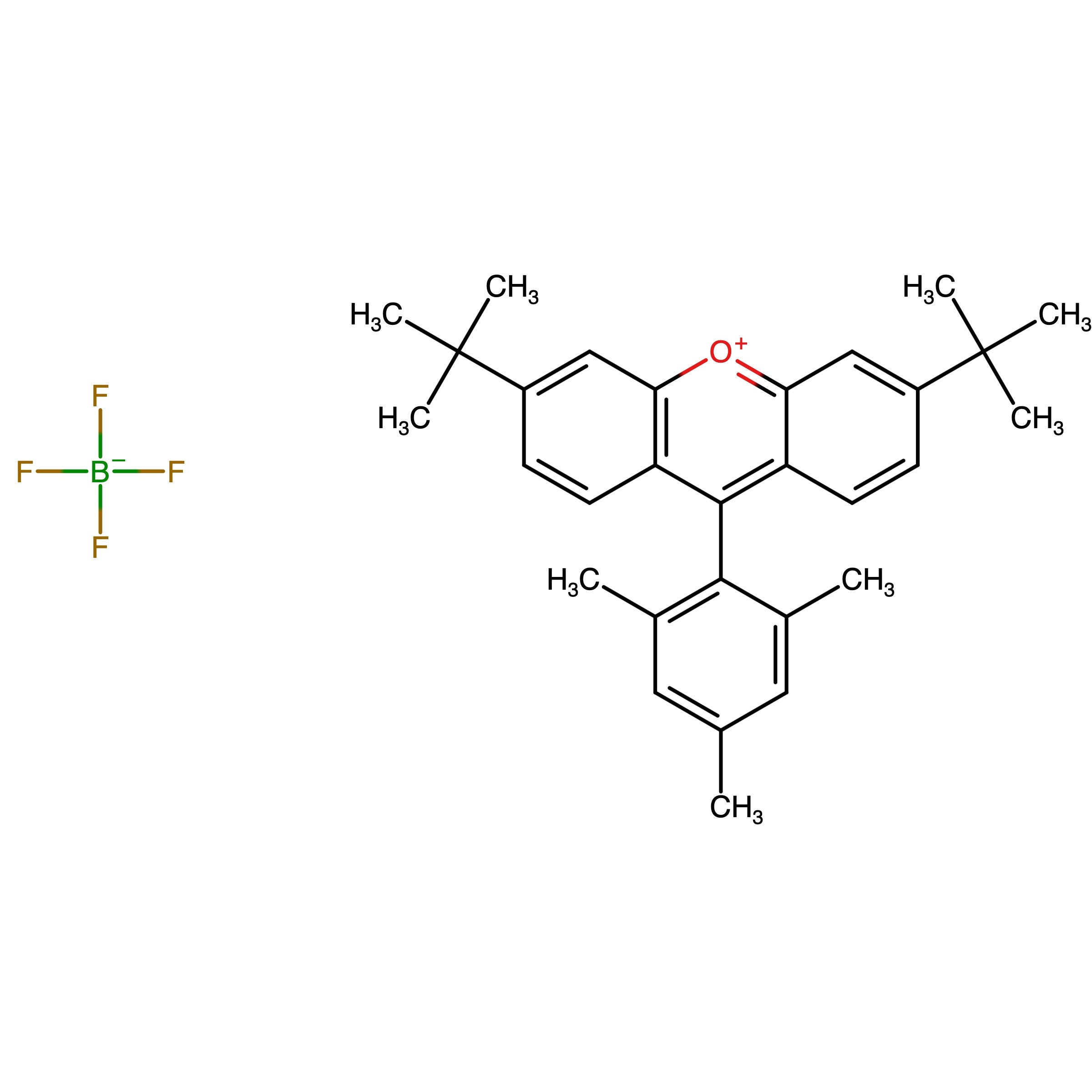 CAS RN 2375913-39-4 | Name: 3,6-Di-tert-butyl-9-(2,4,6-trimethylphenyl)xanthen-10-ium tetrafluoroborate