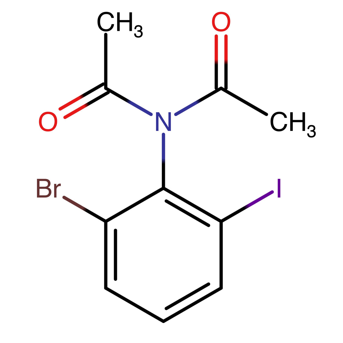 CAS RN 2387922-14-5 | N_Acetyl_N_(2_bromo_6_iodophenyl)acetamide