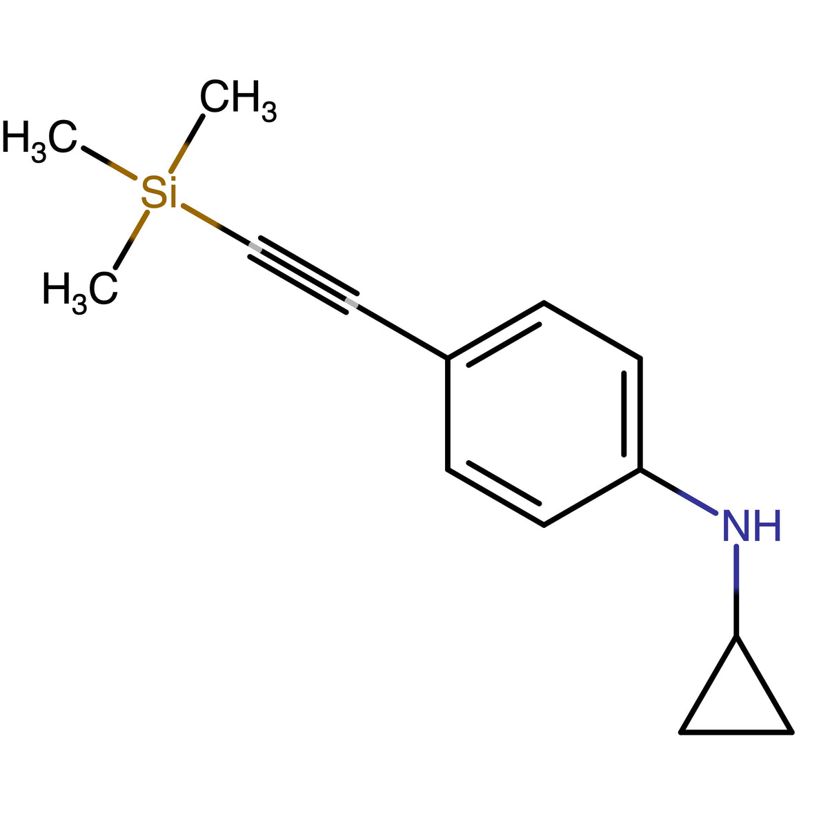 CAS RN 2530425-19-3 | N-Cyclopropyl-4-(2-trimethylsilylethynyl)aniline