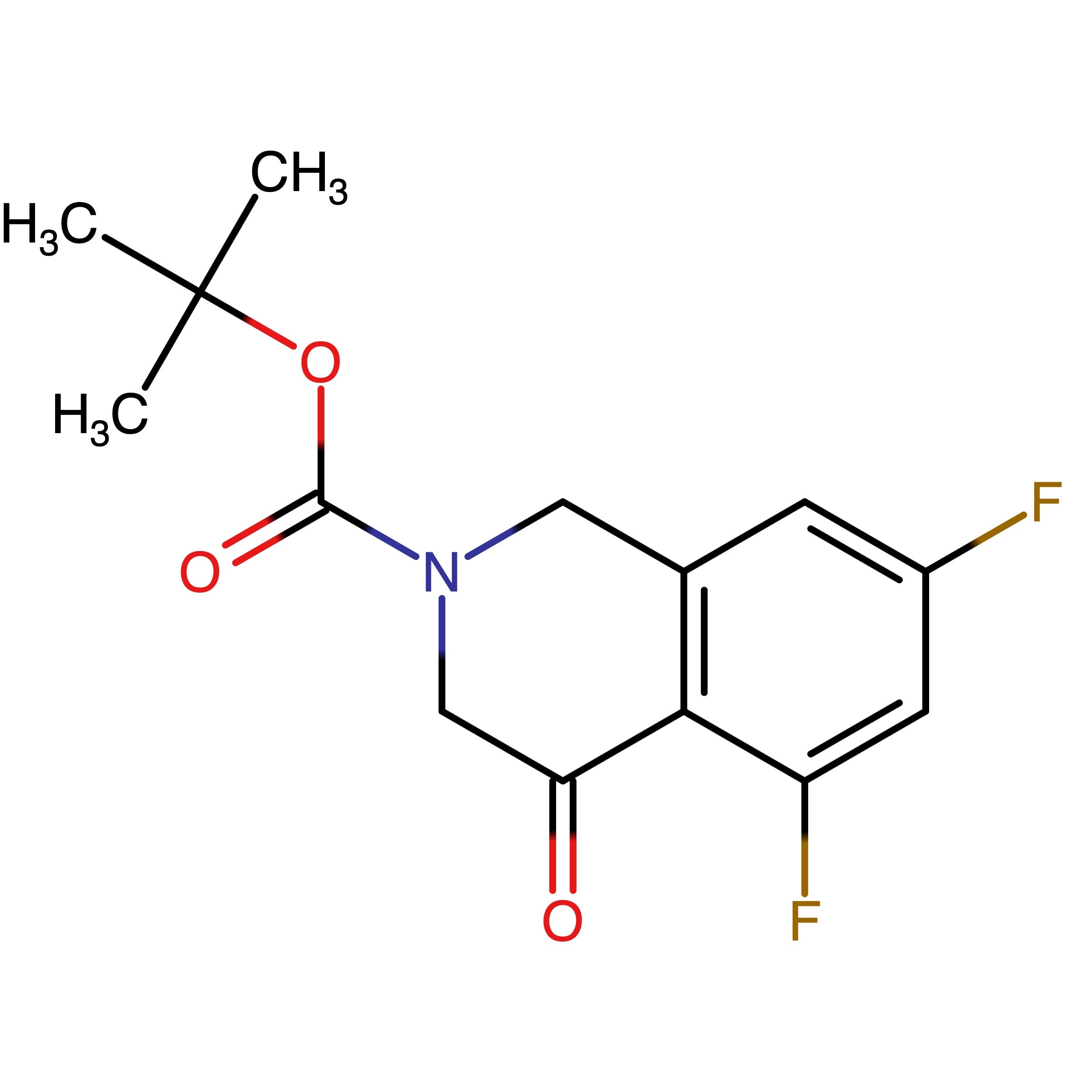 CAS RN 2757409-40-6 | Name: tert?Butyl 5,7?difluoro?4?oxo?3,4?dihydroisoquinoline?2(1H)?carboxylate