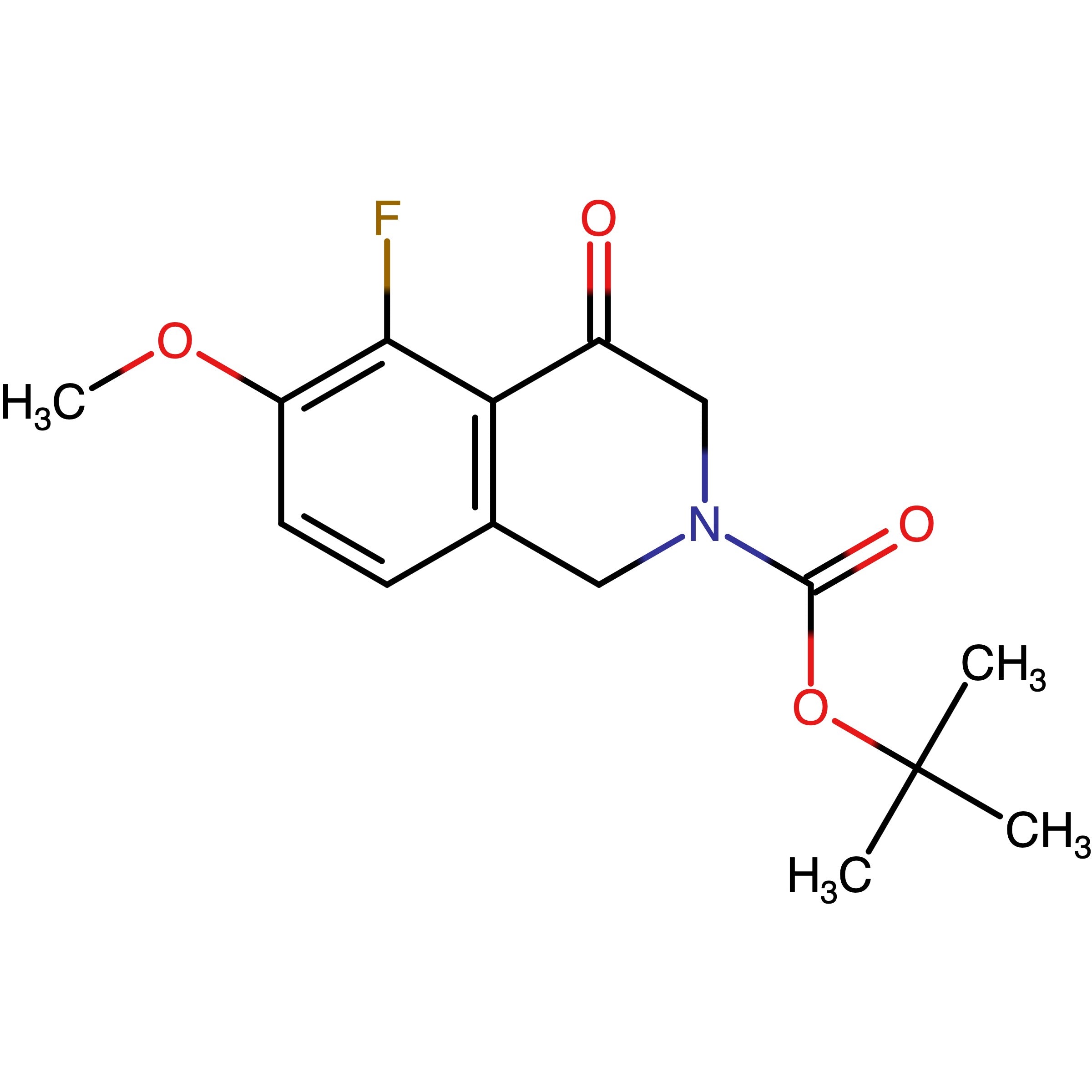 CAS RN 2757409-42-8 | Name: tert?Butyl 5?fluoro?6?methoxy?4?oxo?3,4?dihydroisoquinoline?2(1H)?carboxylate