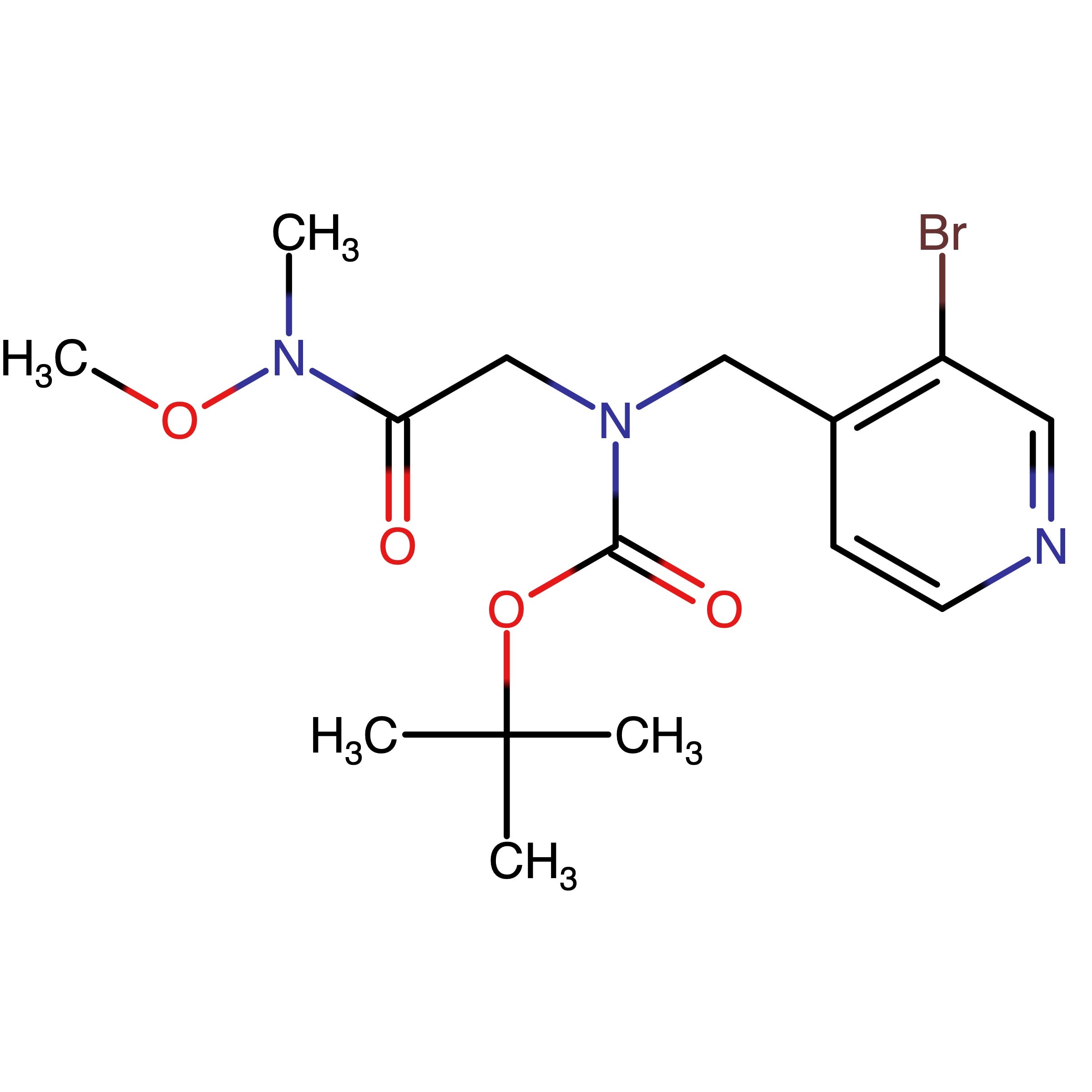 CAS RN 2757409-58-6 | Name: tert?Butyl [(3?bromopyridin?4?yl)methyl]{2?[methoxy(methyl)amino]?2?oxoethyl}carbamate