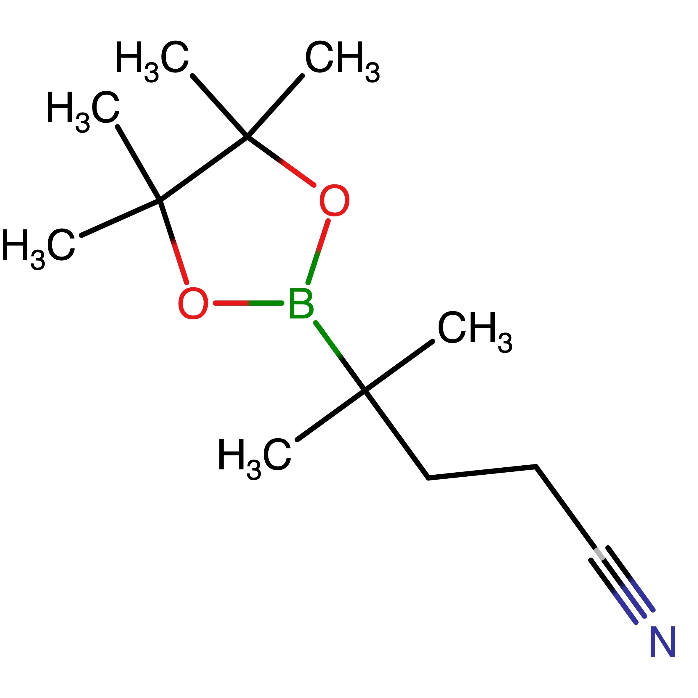 CAS RN 2803127-37-7 | Name: 4?Methyl?4?(4,4,5,5?tetramethyl?1,3,2?dioxaborolan?2?yl)pentanenitrile