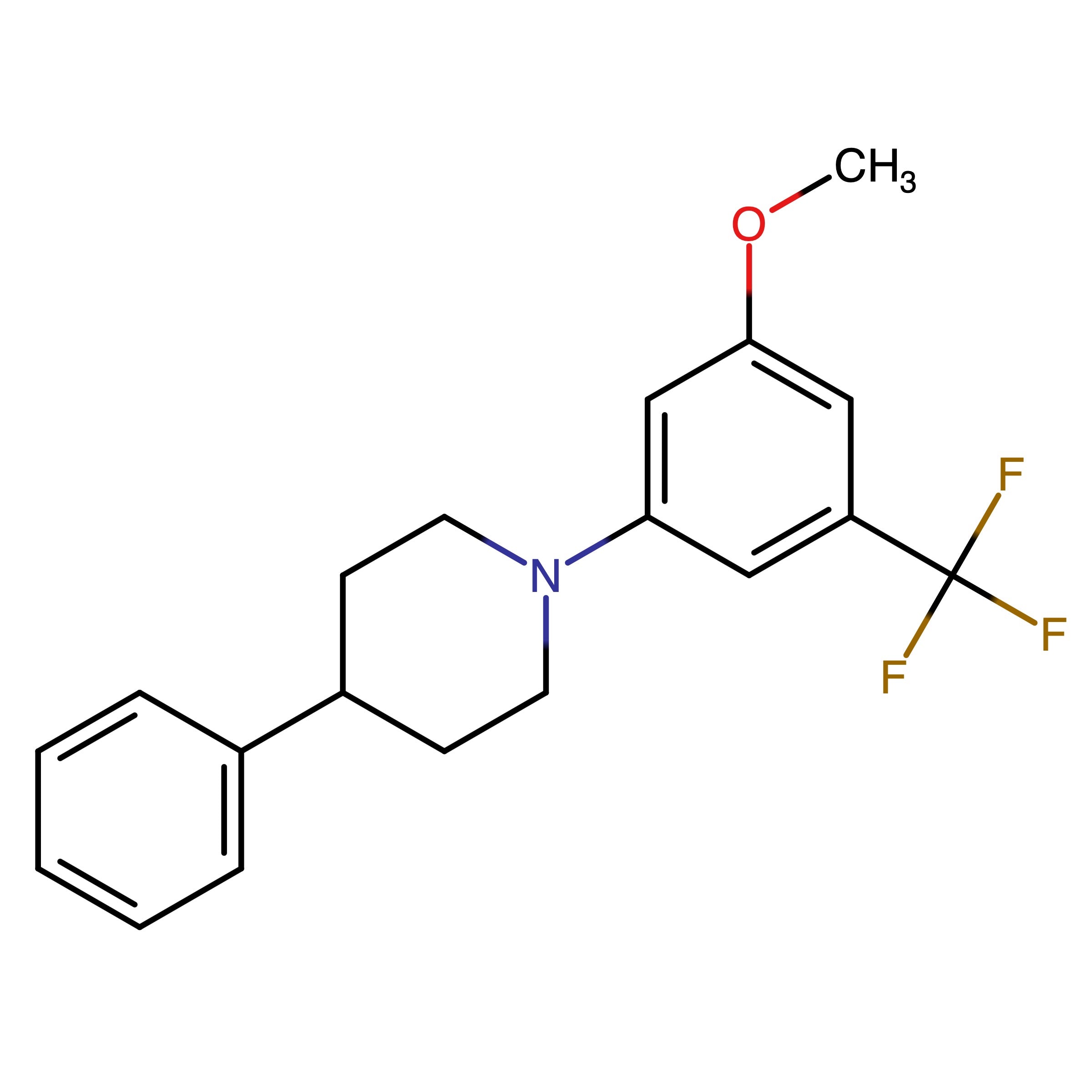 CAS RN 3021598-72-8 | Name: 1?(3?Methoxy?5?(trifluoromethyl)phenyl)?4?phenylpiperidine