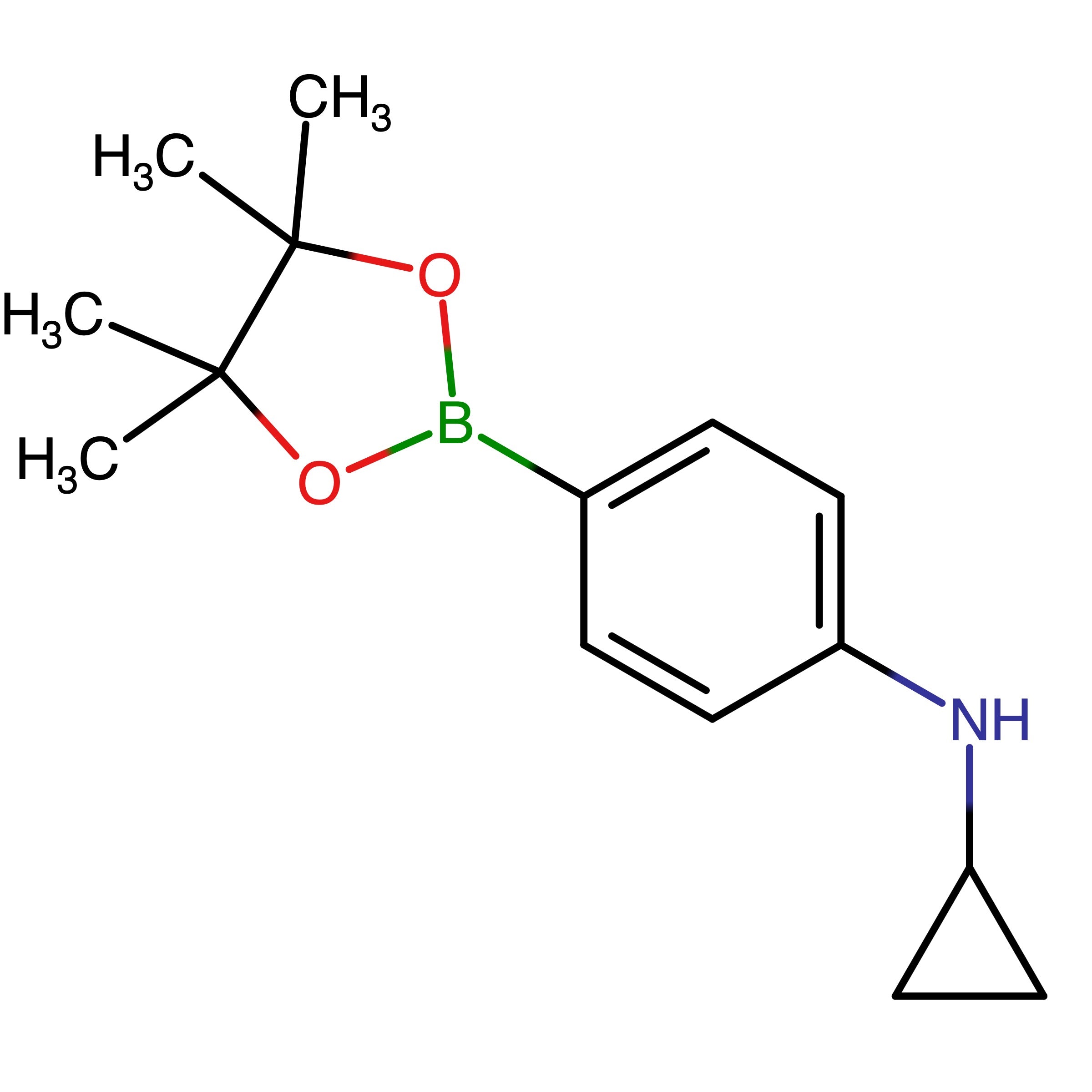 CAS RN 3028839-48-4 | N-Cyclopropyl-4-(4,4,5,5-tetramethyl-1,3,2-dioxaborolan-2-yl)aniline | MFCD32660730