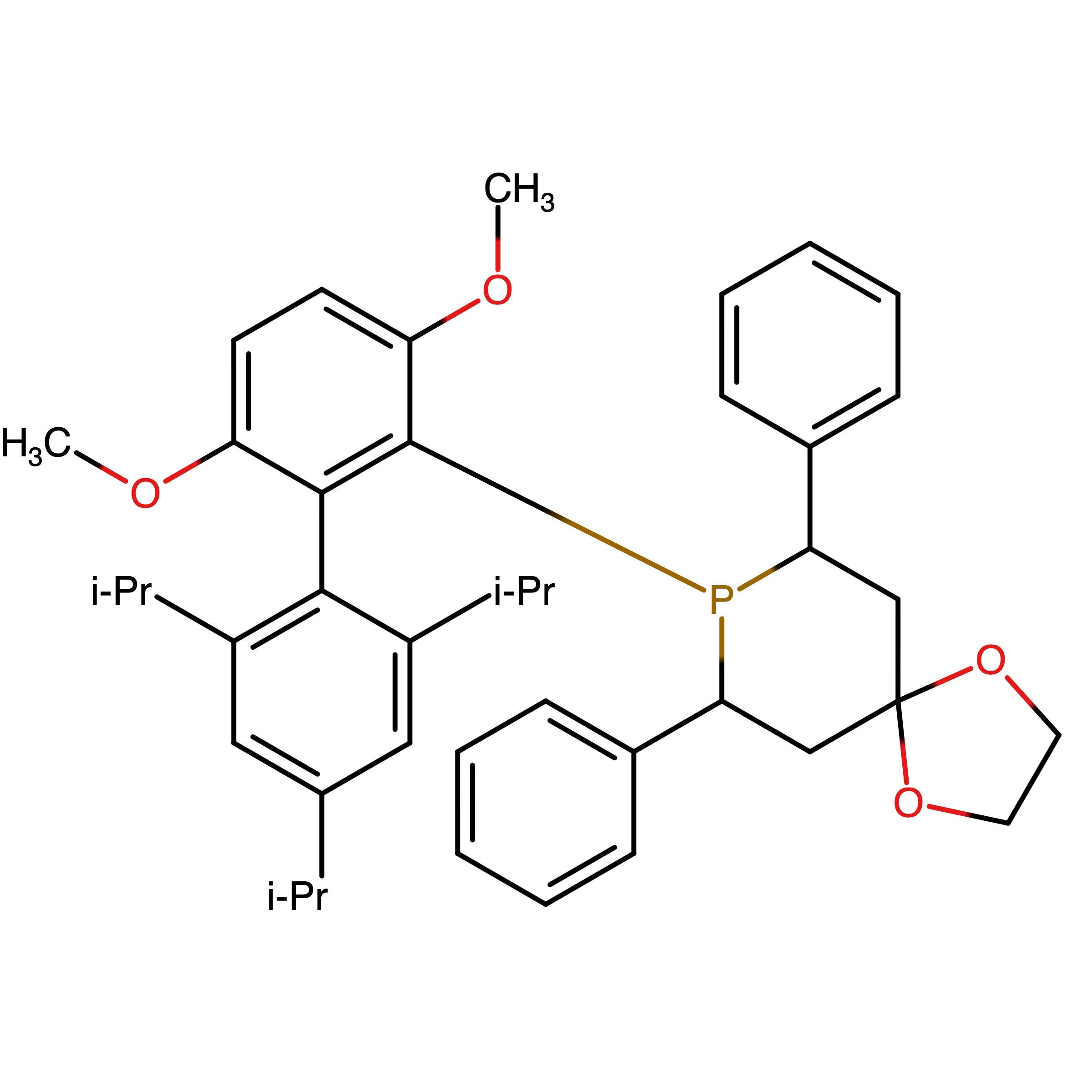 CAS RN 3112897-21-6 | Name: 7,9?Diphenyl?8?(2',4',6'?triisopropyl?3,6?dimethoxy?[1,1'?biphenyl]?2?yl)?1,4?dioxa?8?phosphaspiro[4.5]decane