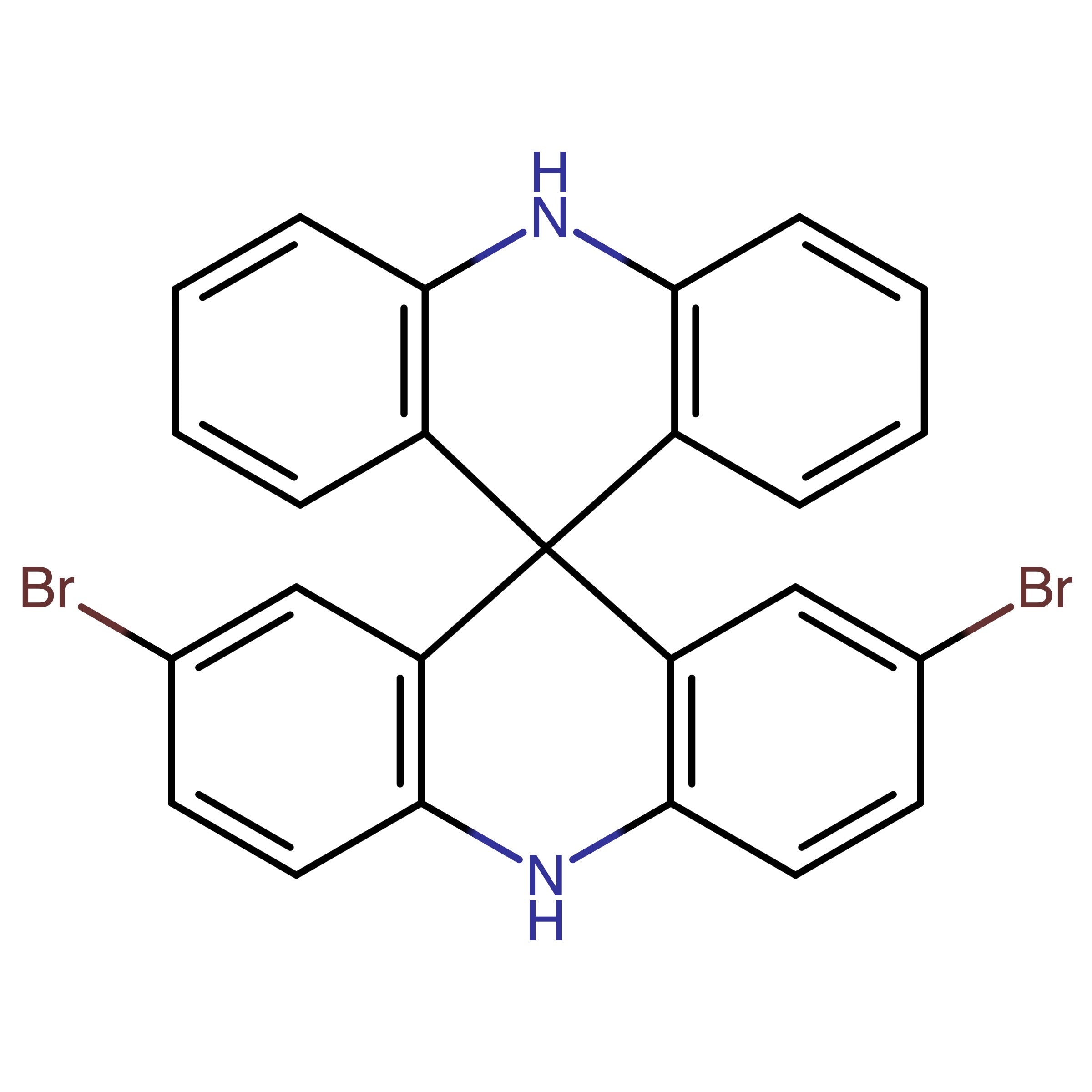 CAS RN 3114956-48-5 | Name: 2,7?Dibromo?10H,10'H?9,9'?spirobi[acridine] | MDL: MFCD00224046