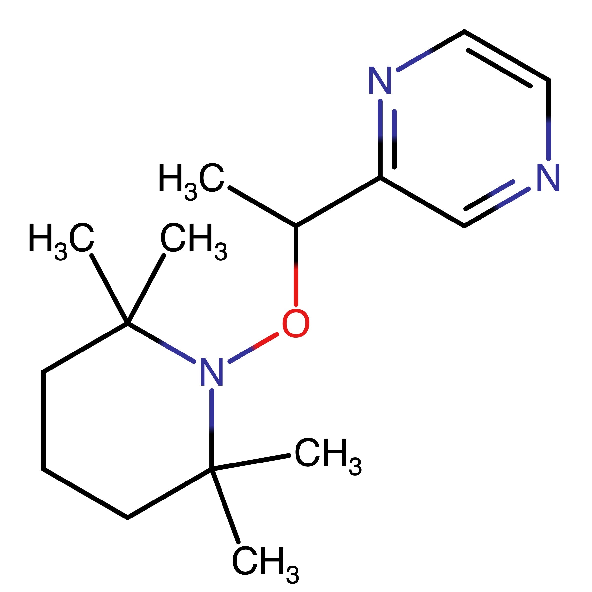 CAS RN 3123835-60-6 | 2_(1_((2,2,6,6_Tetramethylpiperidin_1_yl)oxy)ethyl)pyrazine