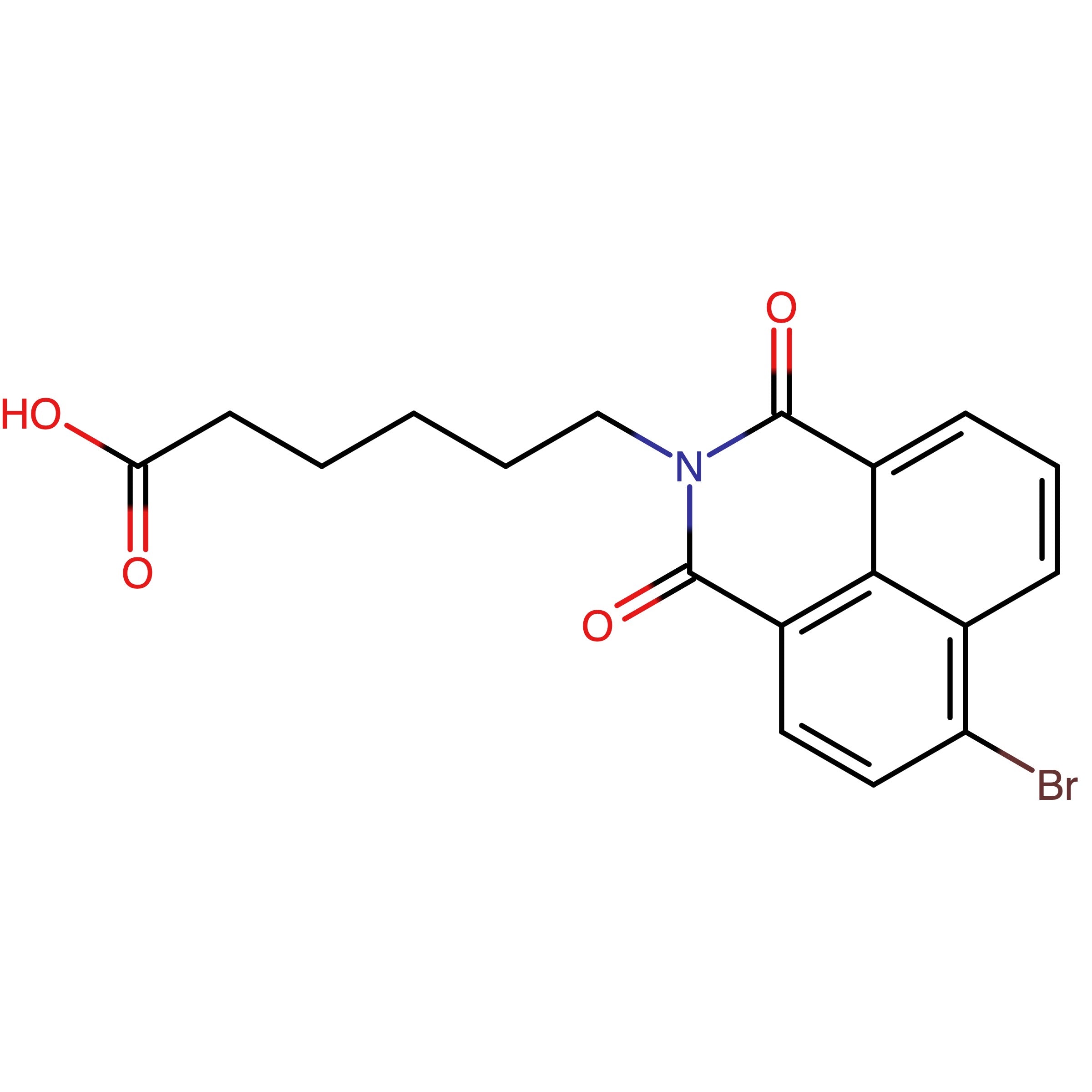 CAS RN 362672-17-1 | Name: 6-(6-Bromo-1,3-dioxo-1H-benzo[de]isoquinolin-2(3H)-yl)hexanoic acid