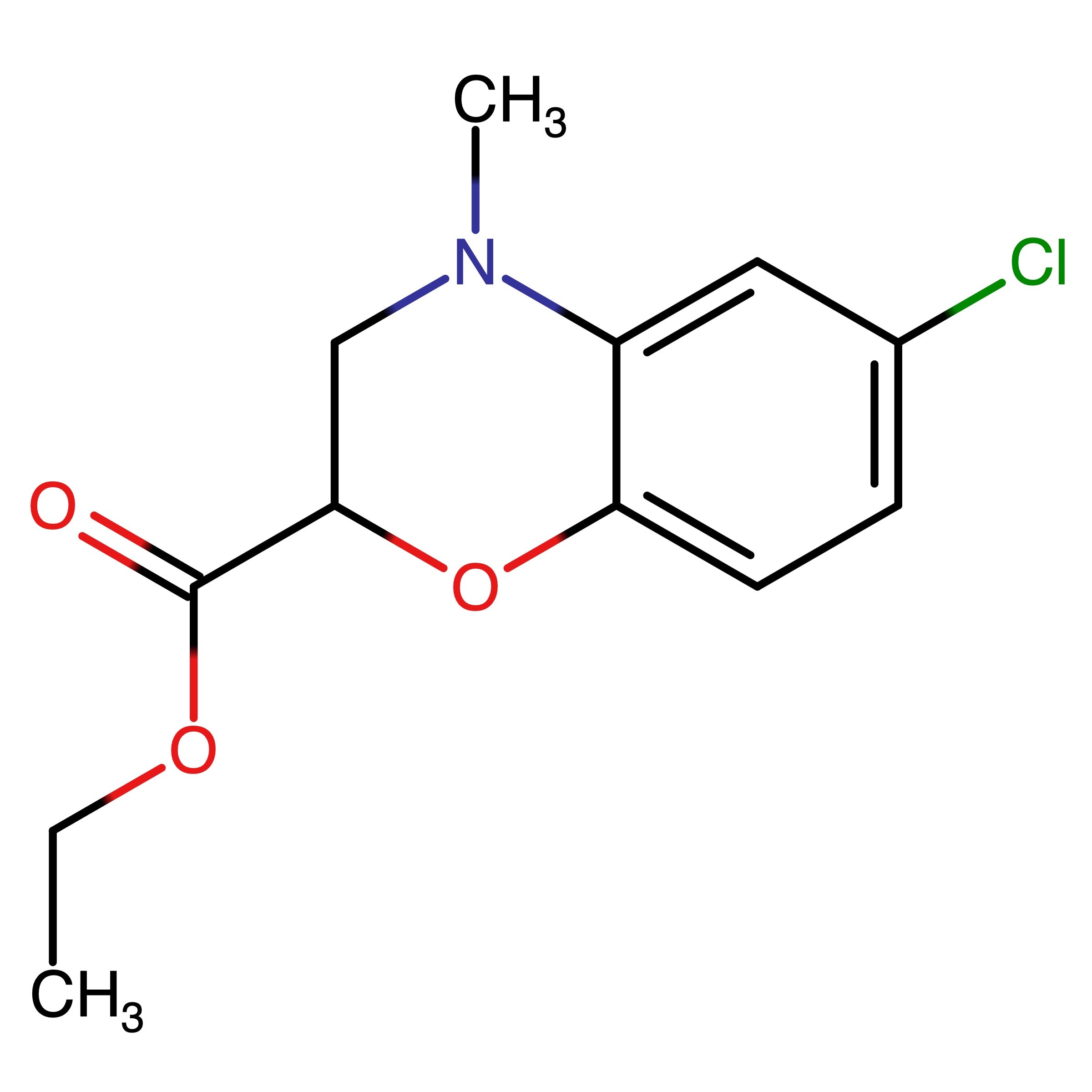 CAS RN 534571-82-9 | Name: Ethyl 6-chloro-4-methyl-3,4-dihydro-2H-benzo[b][1,4]oxazine-2-carboxylate