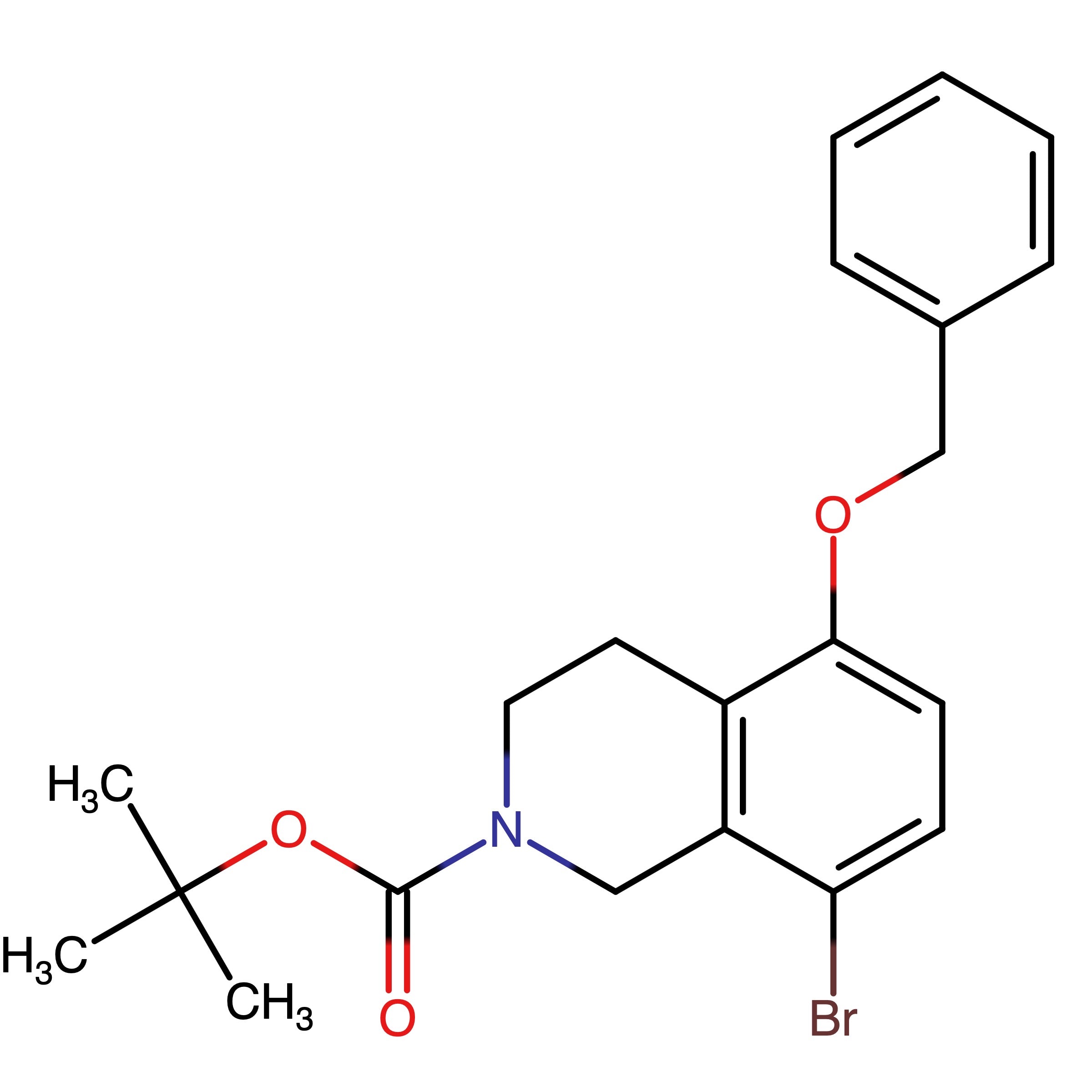 CAS RN 853074-91-6 | Name: tert-Butyl 5-(benzyloxy)-8-bromo-3,4-dihydroisoquinoline-2(1H)-carboxylate