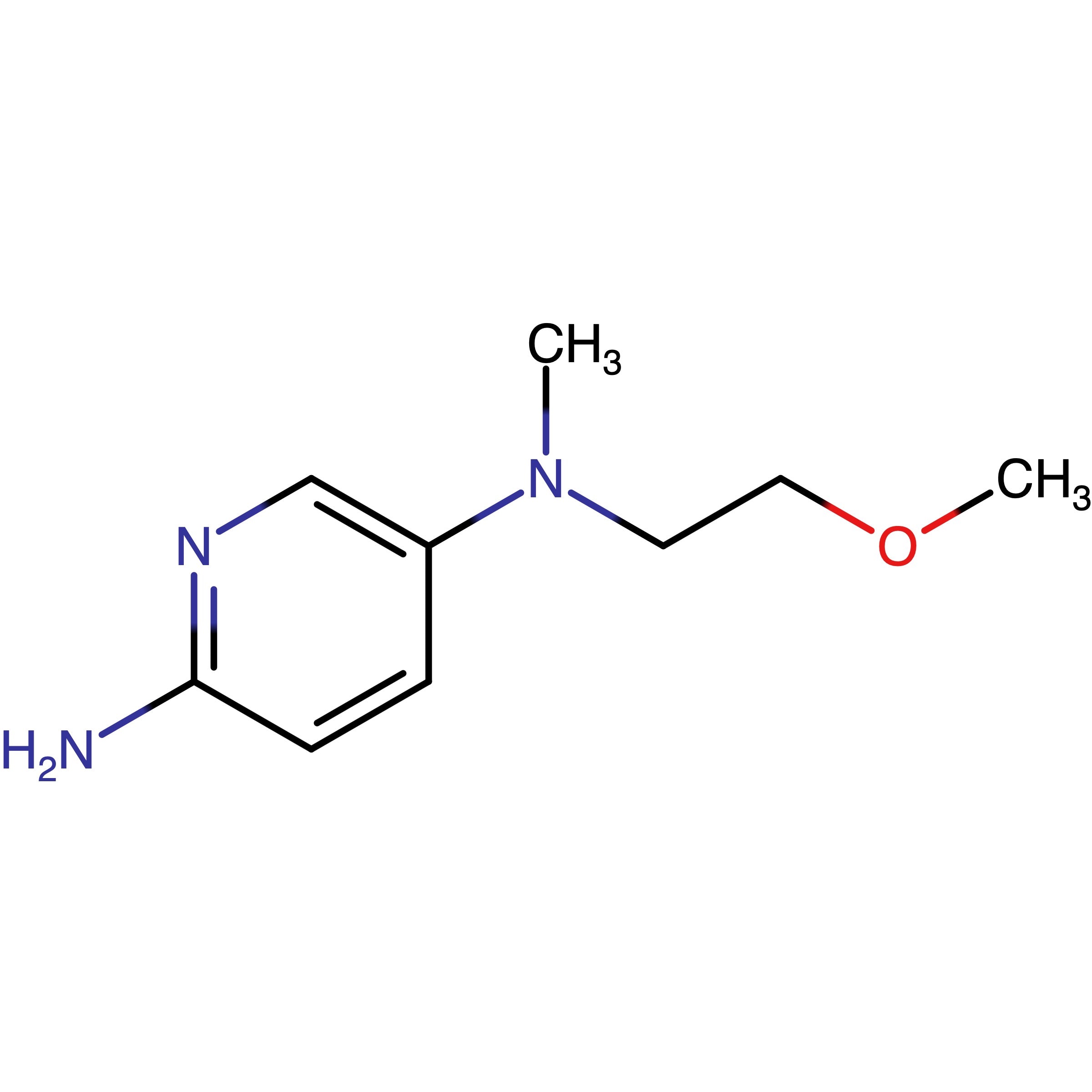 CAS RN 866620-42-0 | Name: 5?[(2?Methoxyethyl)(methyl)amino]pyridin?2?ylamine | MDL: MFCD14664444