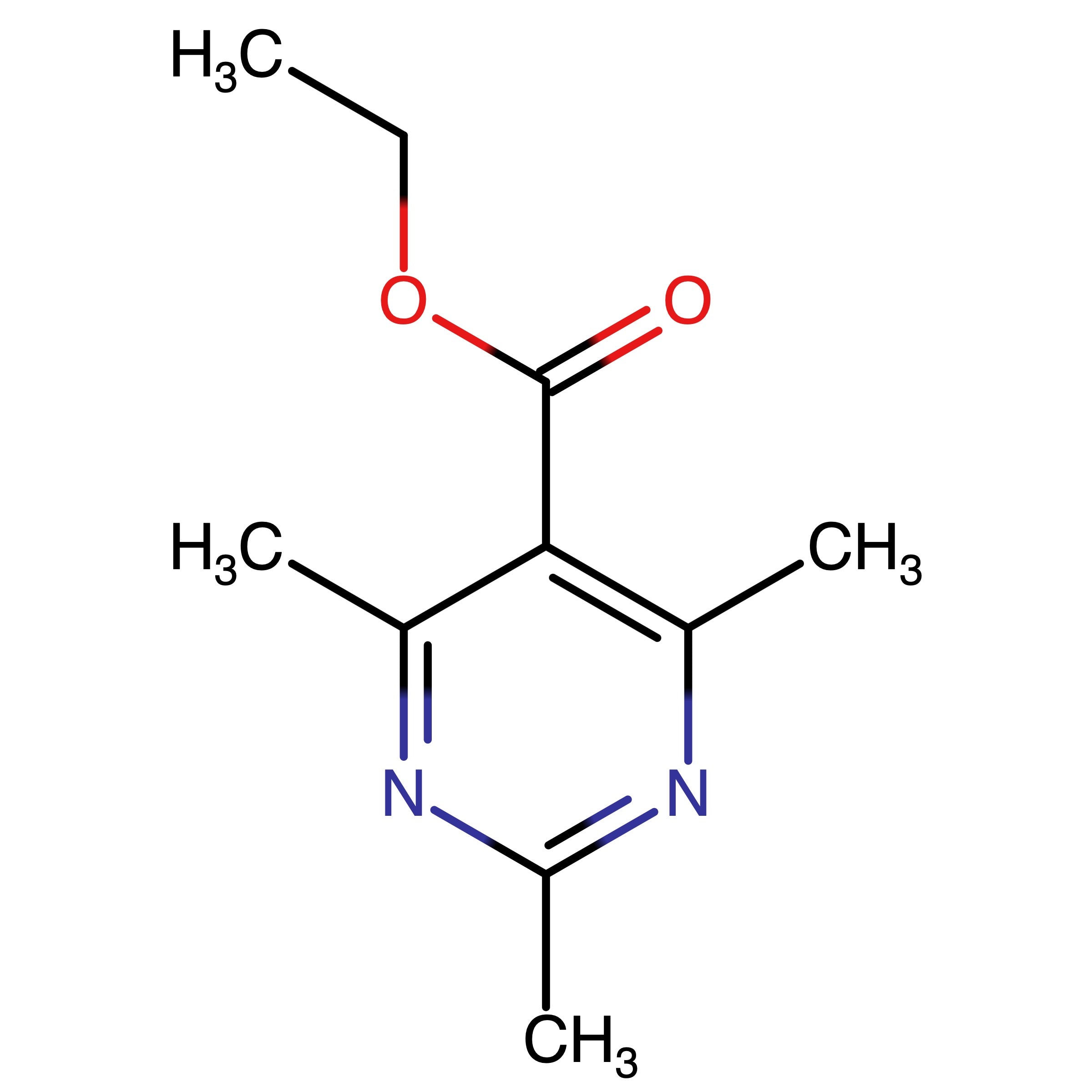 CAS RN 90905-54-7 | Name: 5-Ethoxycarbonyl-2,4,6-trimethylpyrimidine | MDL: MFCD26405694