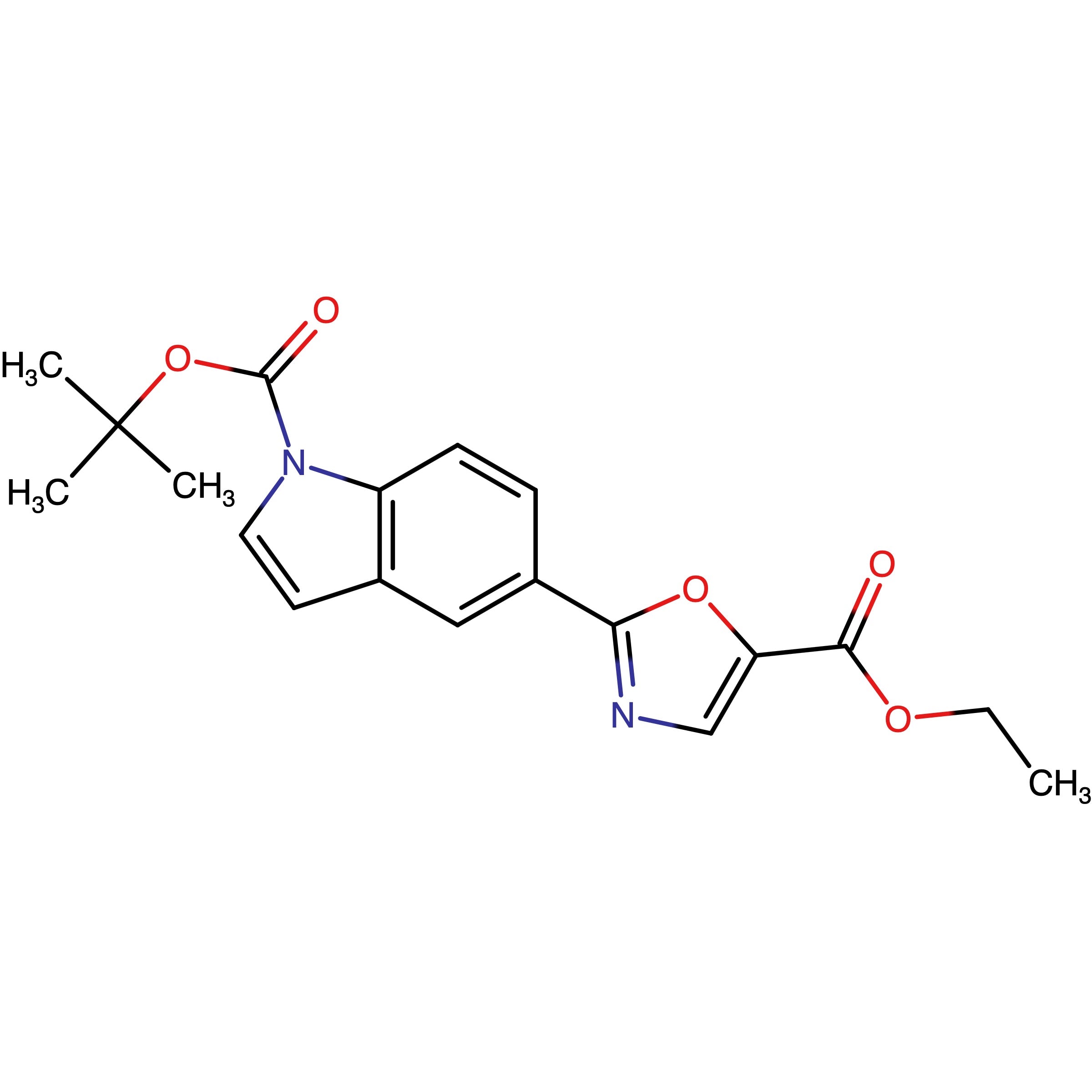 Ethyl 2-(1-(tert-butoxycarbonyl)-1H-indol-5-yl)oxazole-5-carboxylate