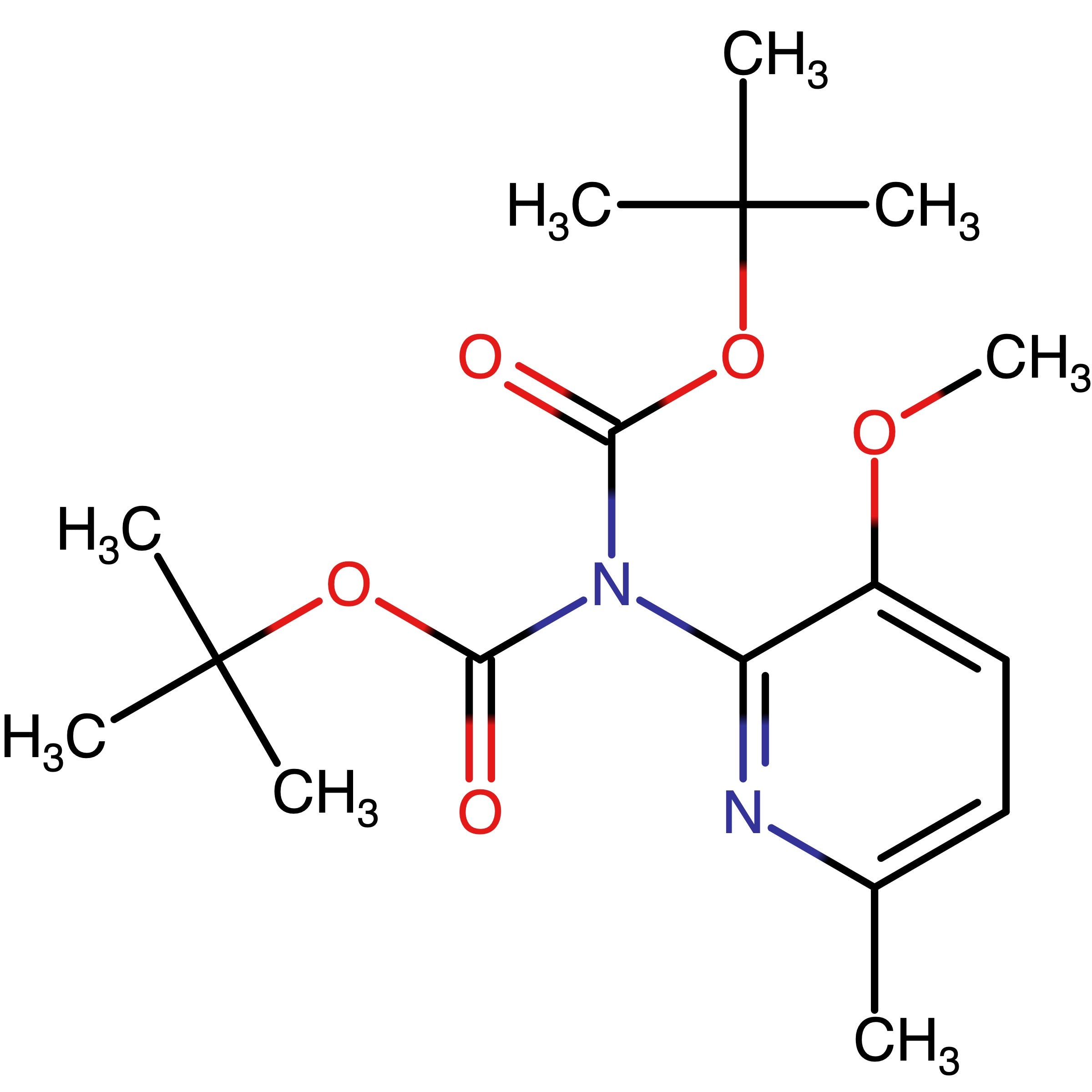 CAS RN 1005475-31-9 | 2-Di(tert-butoxycarbonyl)amino-3-methoxy-6-methylpyridine