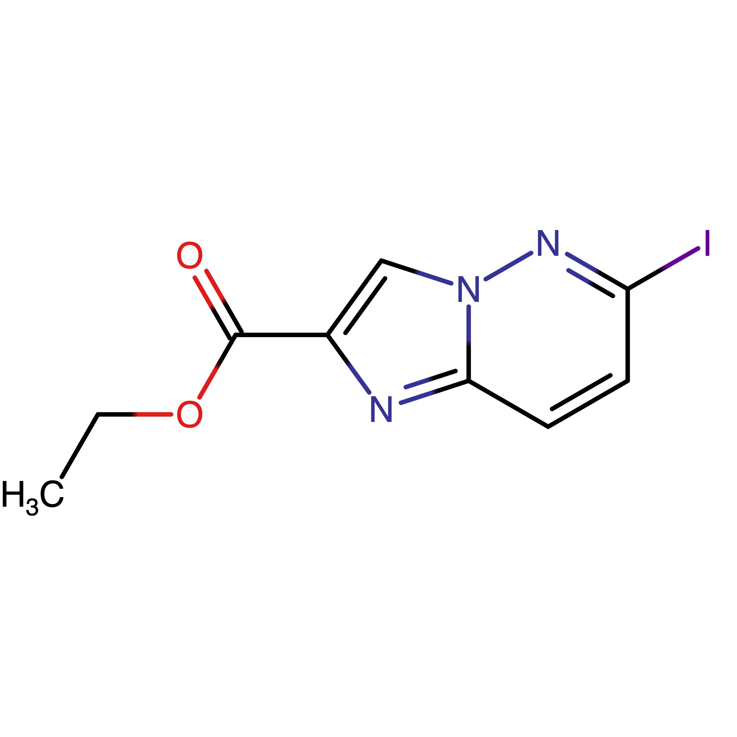 CAS RN 1005786-10-6 | Ethyl 6-iodoimidazo[1,2-b]pyridazine-2-carboxylate | MFCD11044748