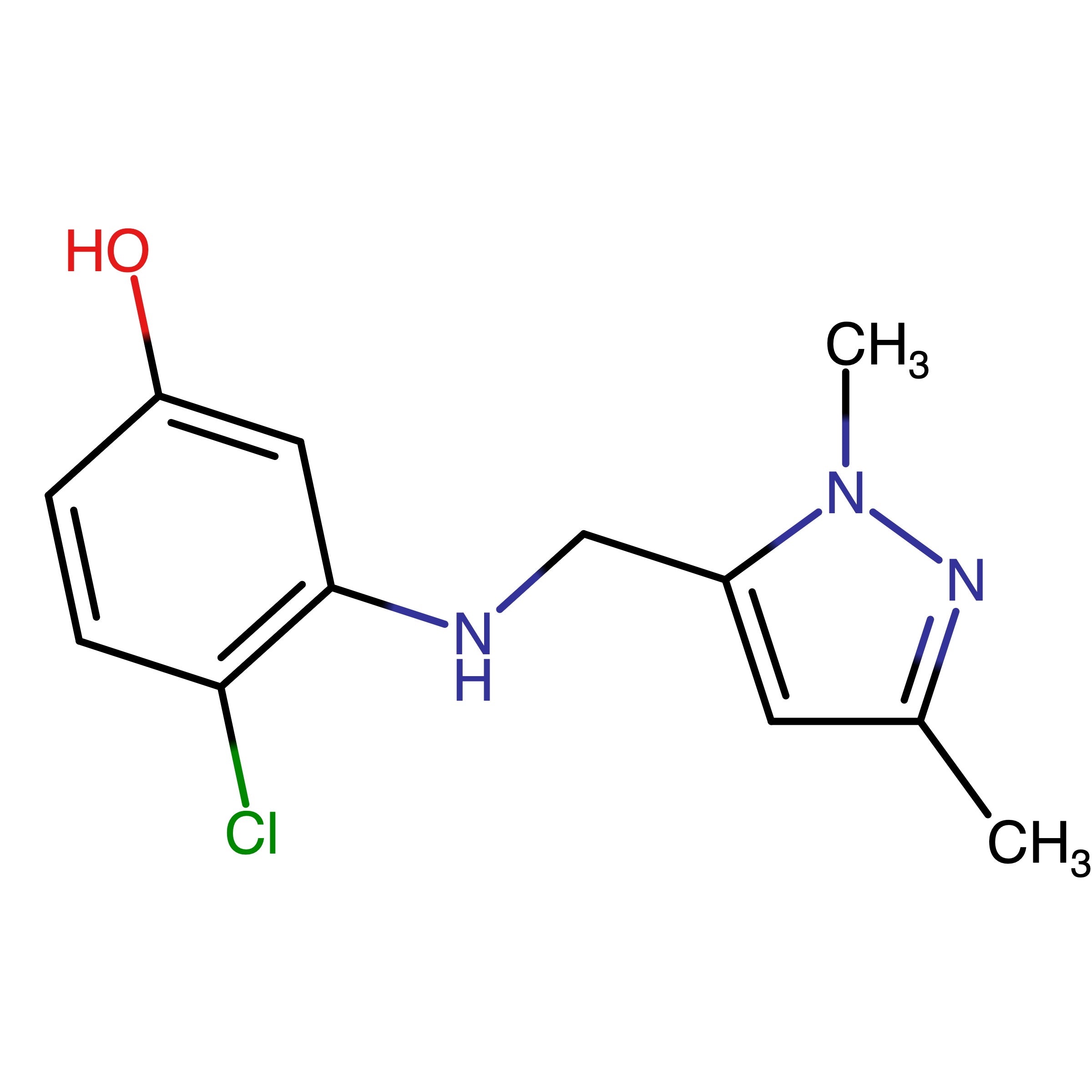 CAS RN 1005788-11-3 | 4-Chloro-3-{[(1,3-dimethyl-1H-pyrazol-5-yl)methyl]amino}phenol