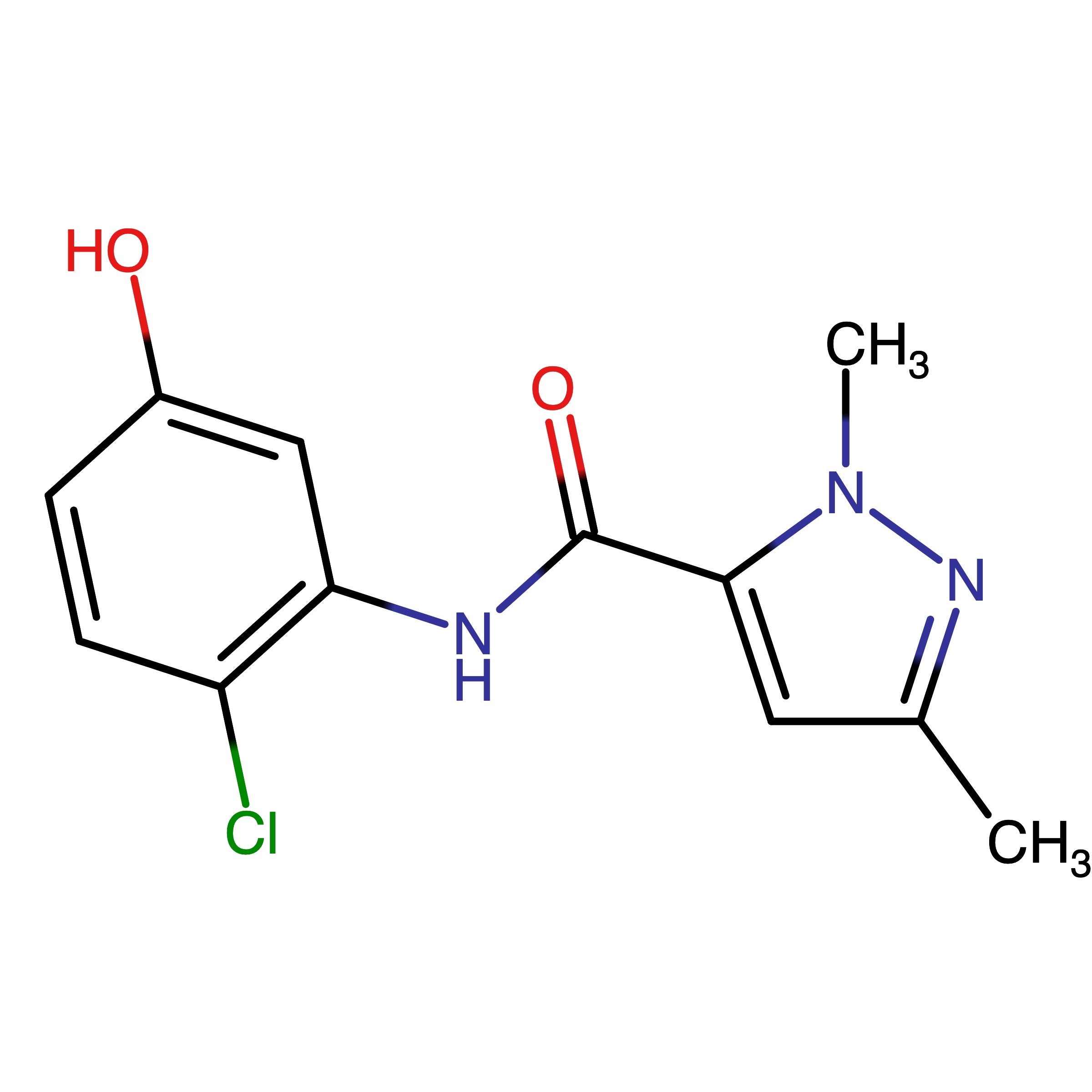 CAS RN 1005788-12-4 | N-(2-Chloro-5-hydroxyphenyl)-1,3-dimethyl-1H-pyrazole-5-carboxamide