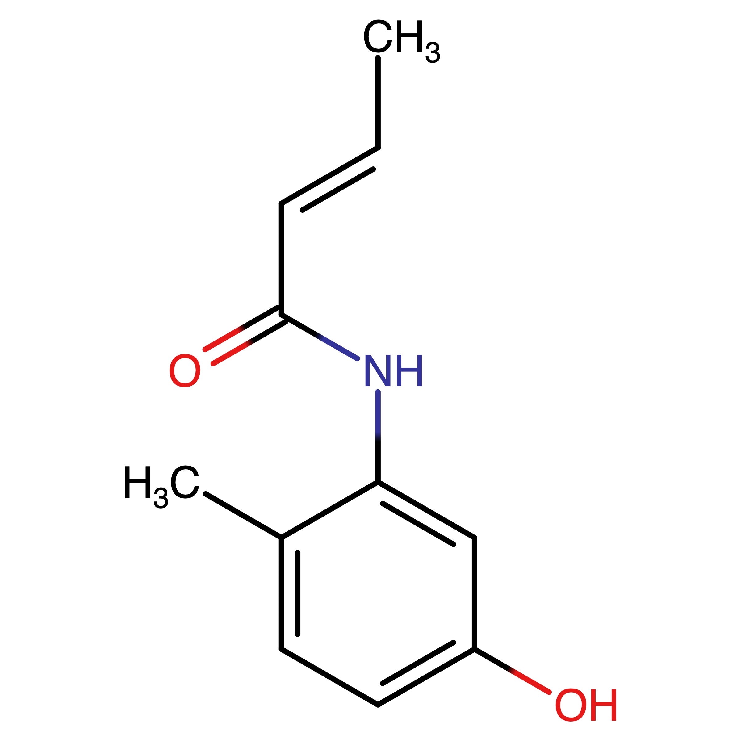 CAS RN 1005788-15-7 | (2E)-N-(5-Hydroxy-2-methylphenyl)but-2-ene amide