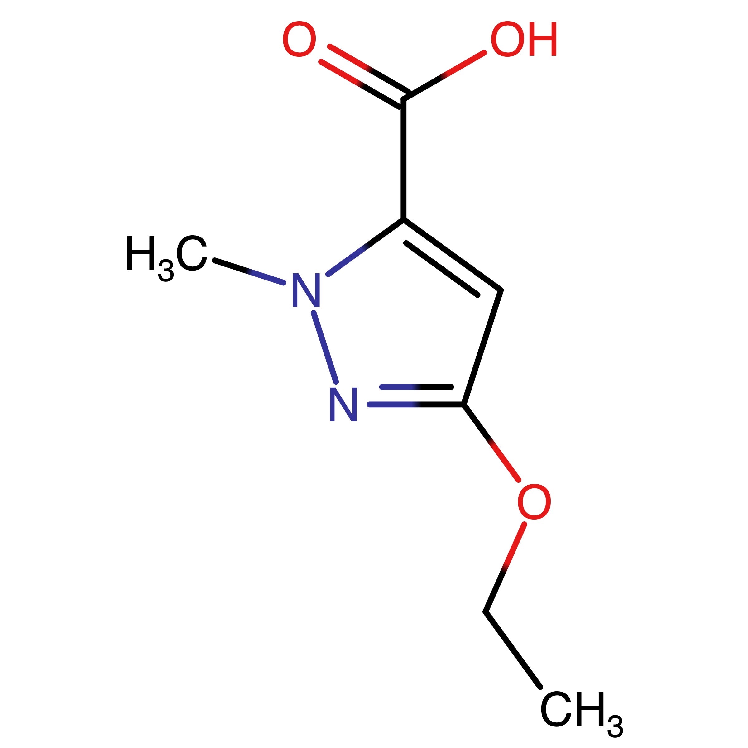 CAS RN 1005788-30-6 | 3-Ethoxy-1-methyl-1H-pyrazole-5-carboxylic acid | MFCD20660285
