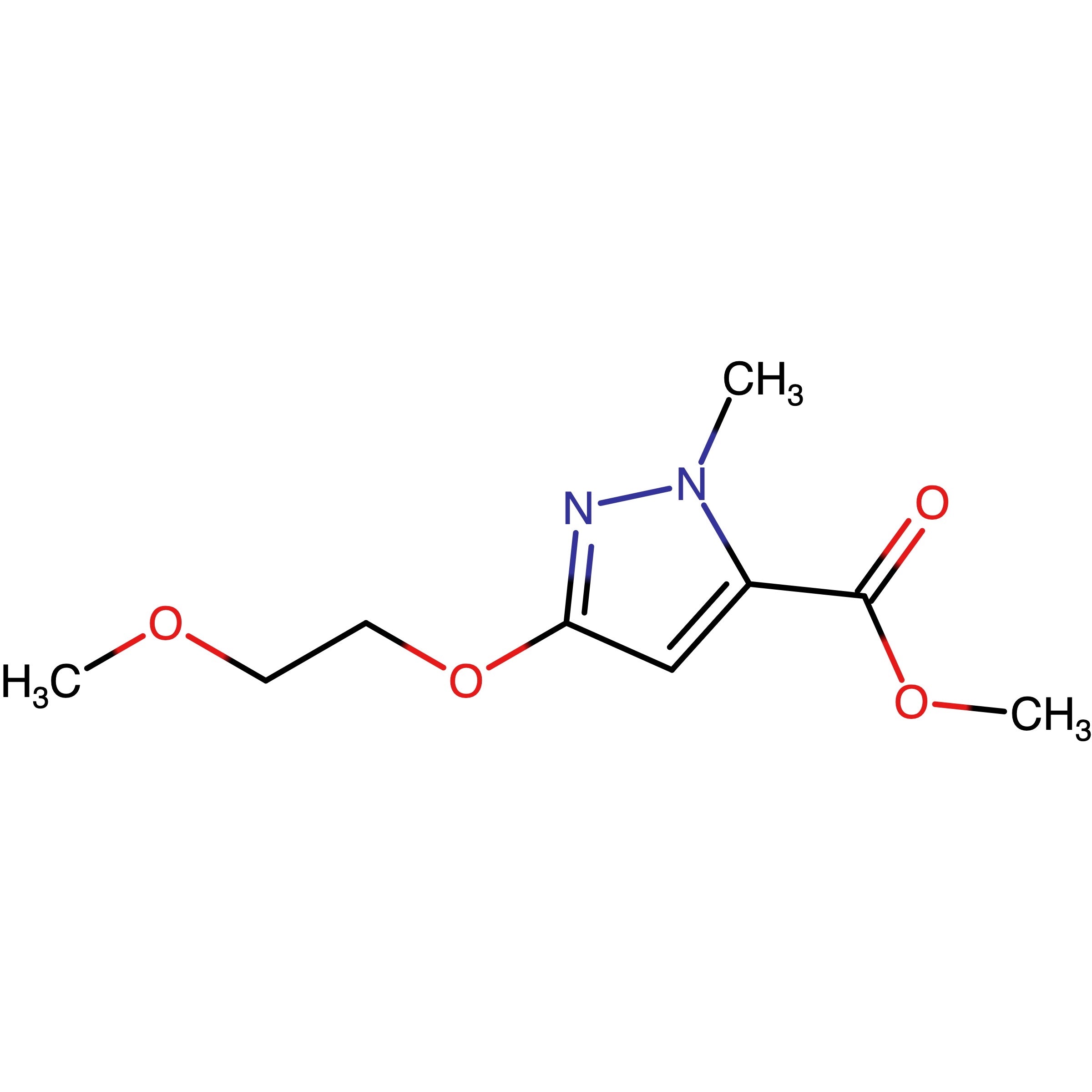 CAS RN 1005788-32-8 | Methyl 3-(2-methoxyethoxy)-1-methyl-1H-pyrazole-5-carboxylate