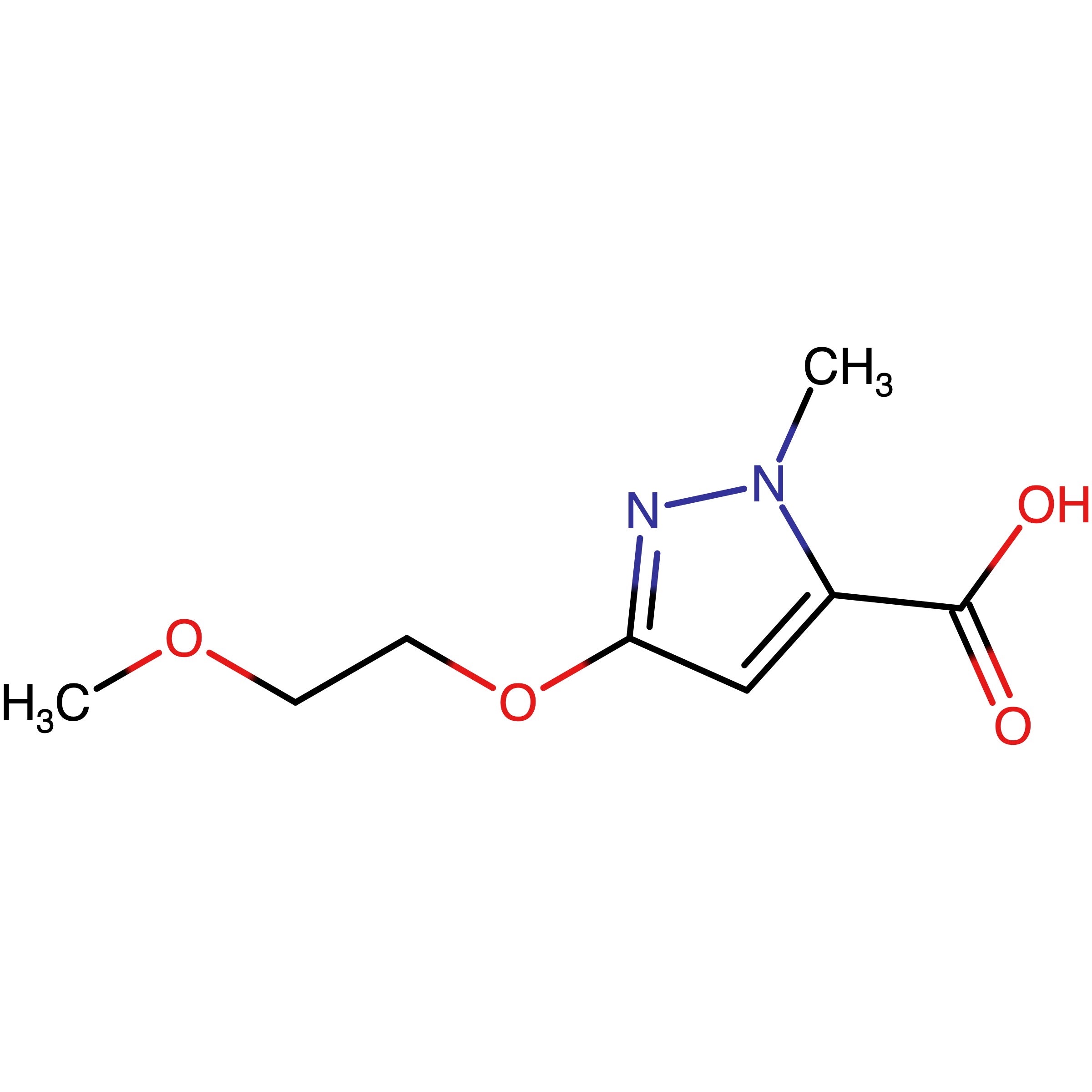 CAS RN 1005788-33-9 | 3-(2-Methoxyethoxy)-1-methyl-1H-pyrazole-5-carboxylic acid