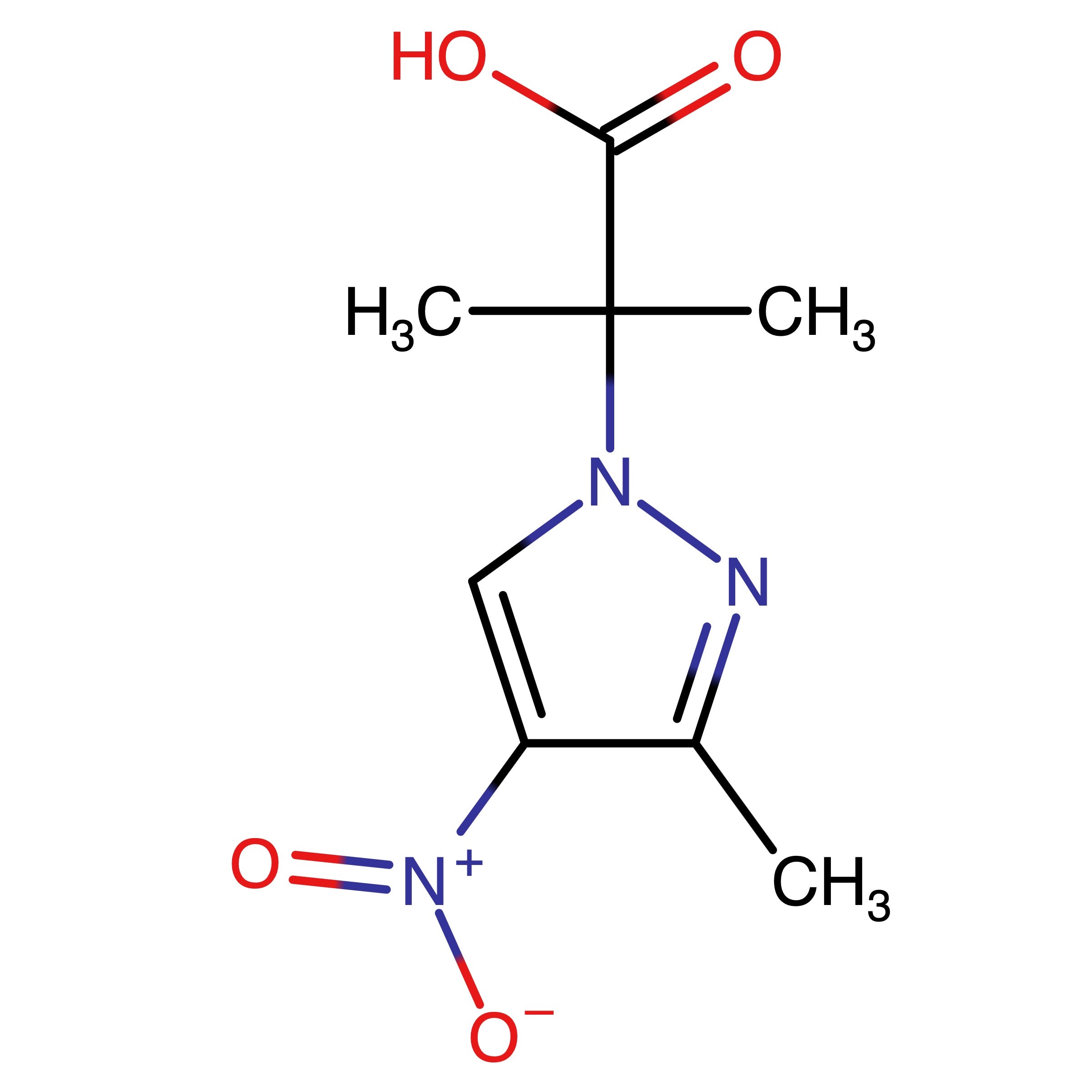 CAS RN 1006435-72-8 | 2-Methyl-2-(3-methyl-4-nitro-1H-pyrazol-1-yl)propanoic acid | MFCD23162010