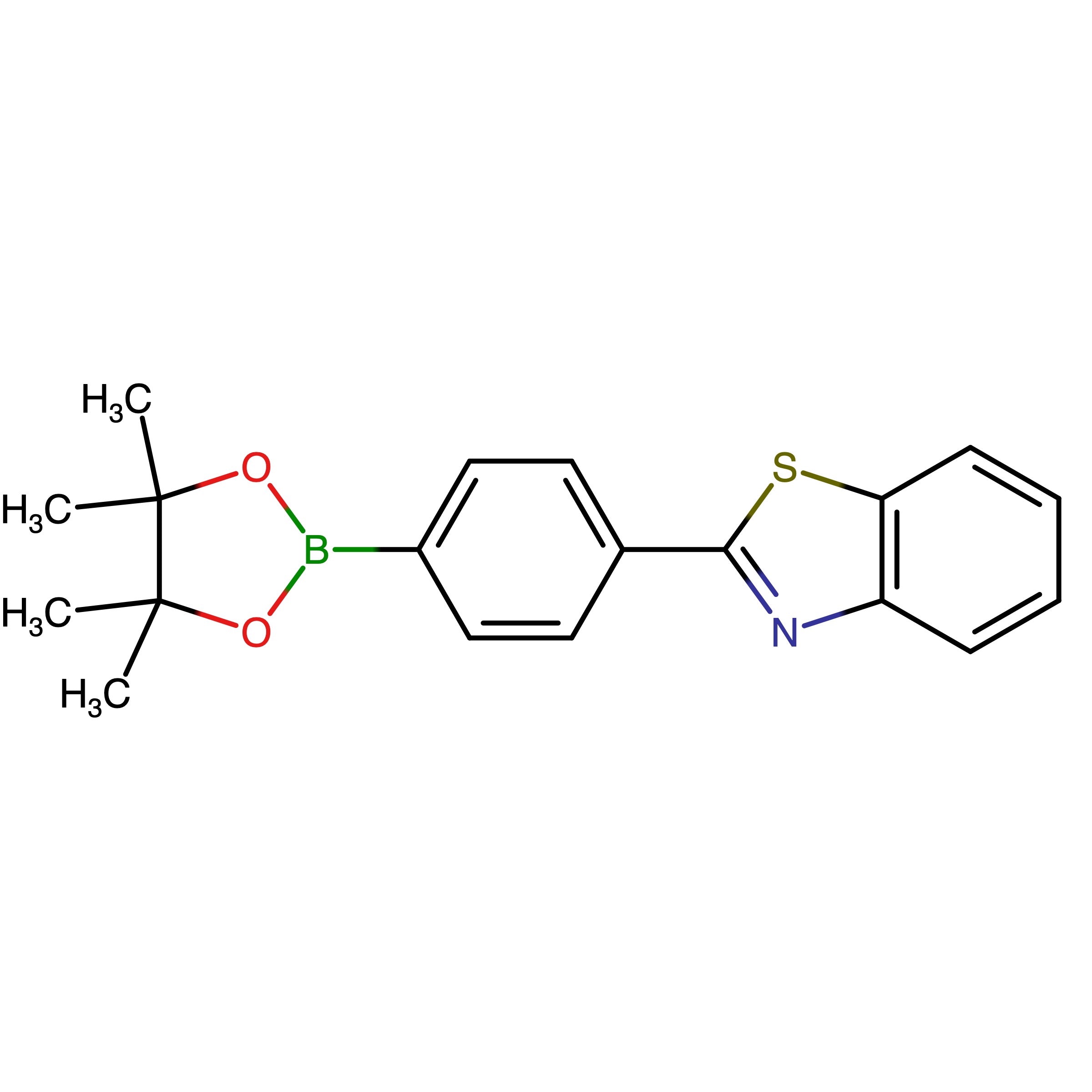 CAS RN 1007375-81-6 | 2-(4-(4,4,5,5-Tetramethyl-1,3,2-dioxaborolan-2-yl)phenyl)benzo[d]thiazole | MFCD28966742