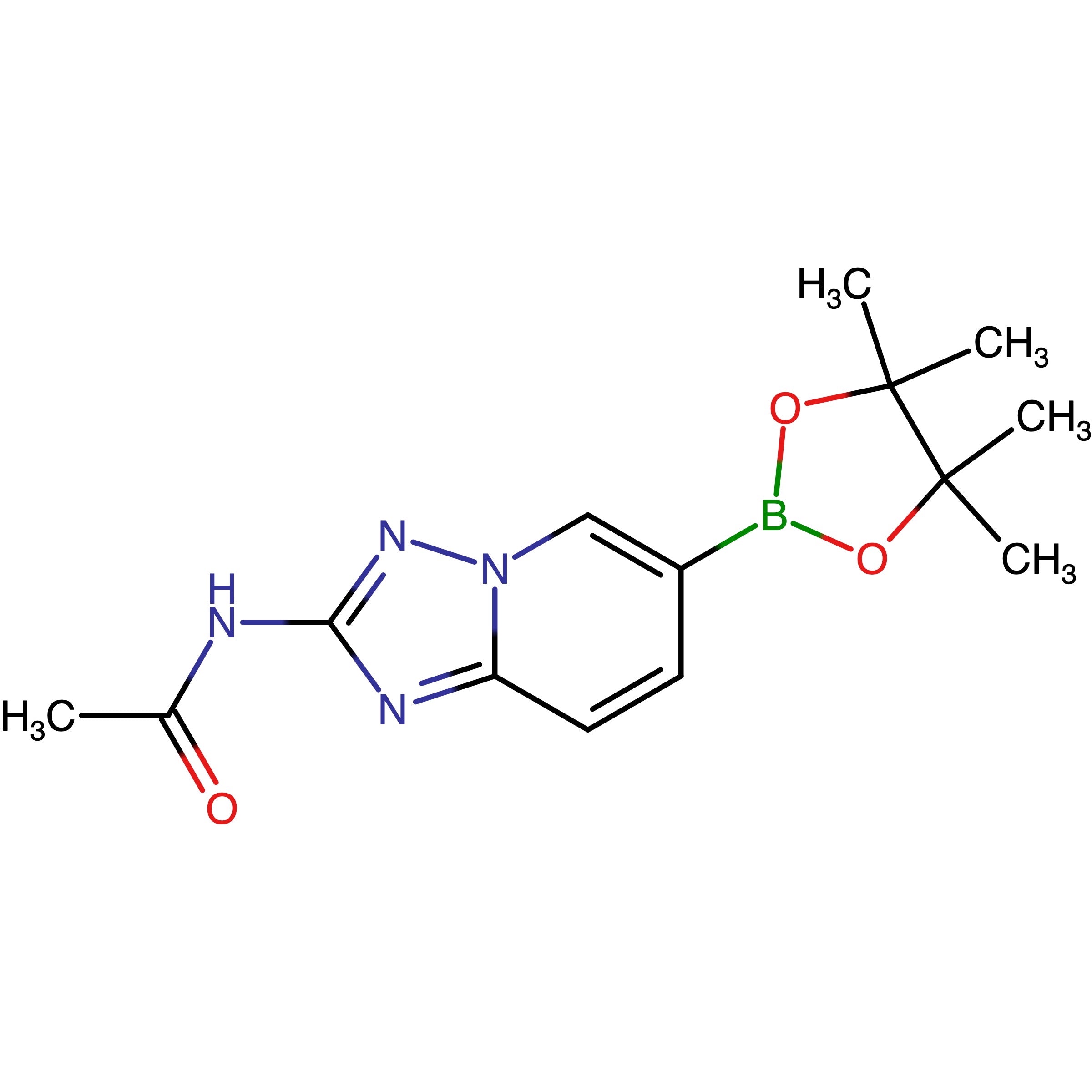 CAS RN 1010120-56-5 | N-(6-(4,4,5,5-Tetramethyl-1,3,2-dioxaborolan-2-yl)-[1,2,4]triazolo[1,5-a]pyridin-2-yl)acetamide