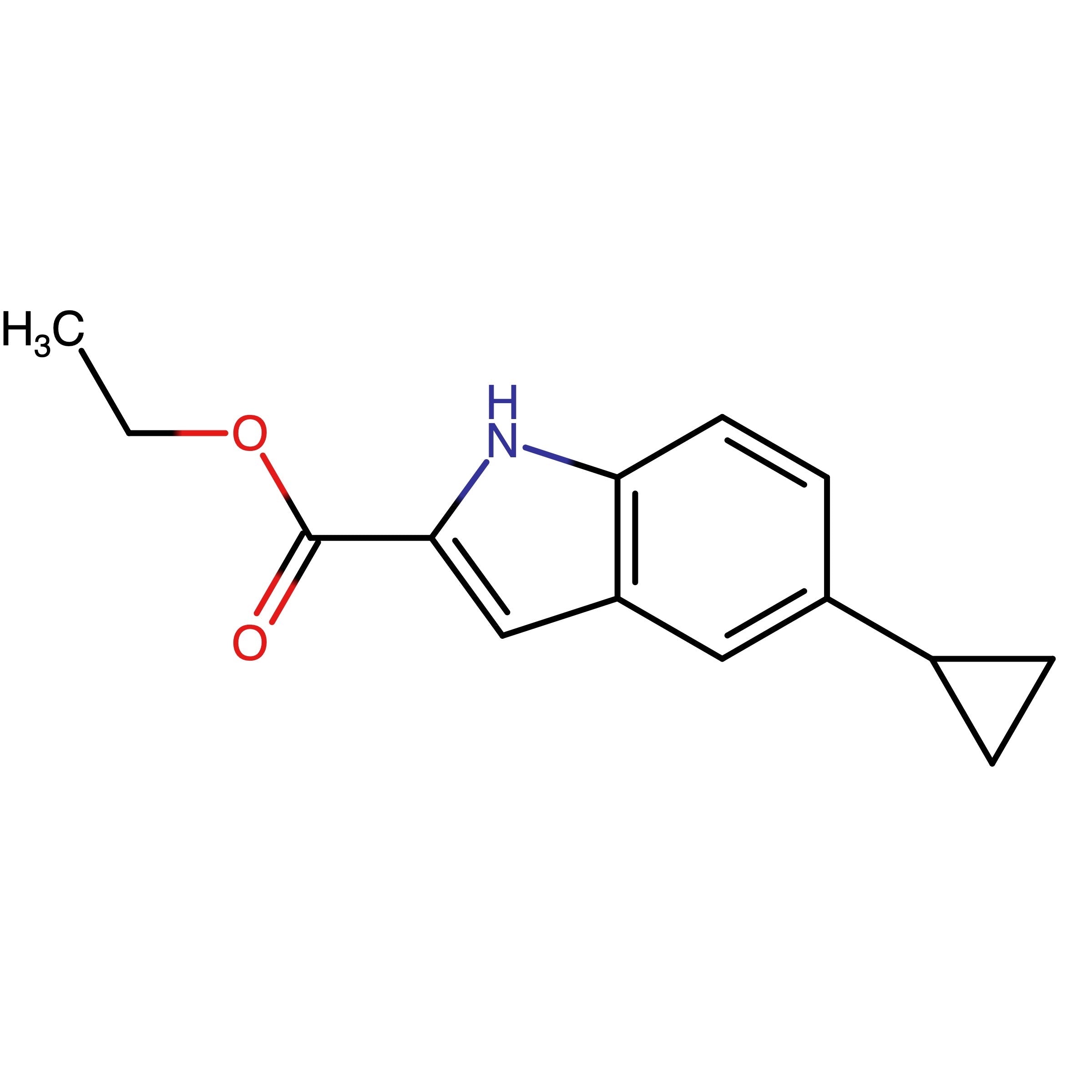 CAS RN 1012313-06-2 | Ethyl 5-cyclopropyl-1H-indole-2-carboxylate
