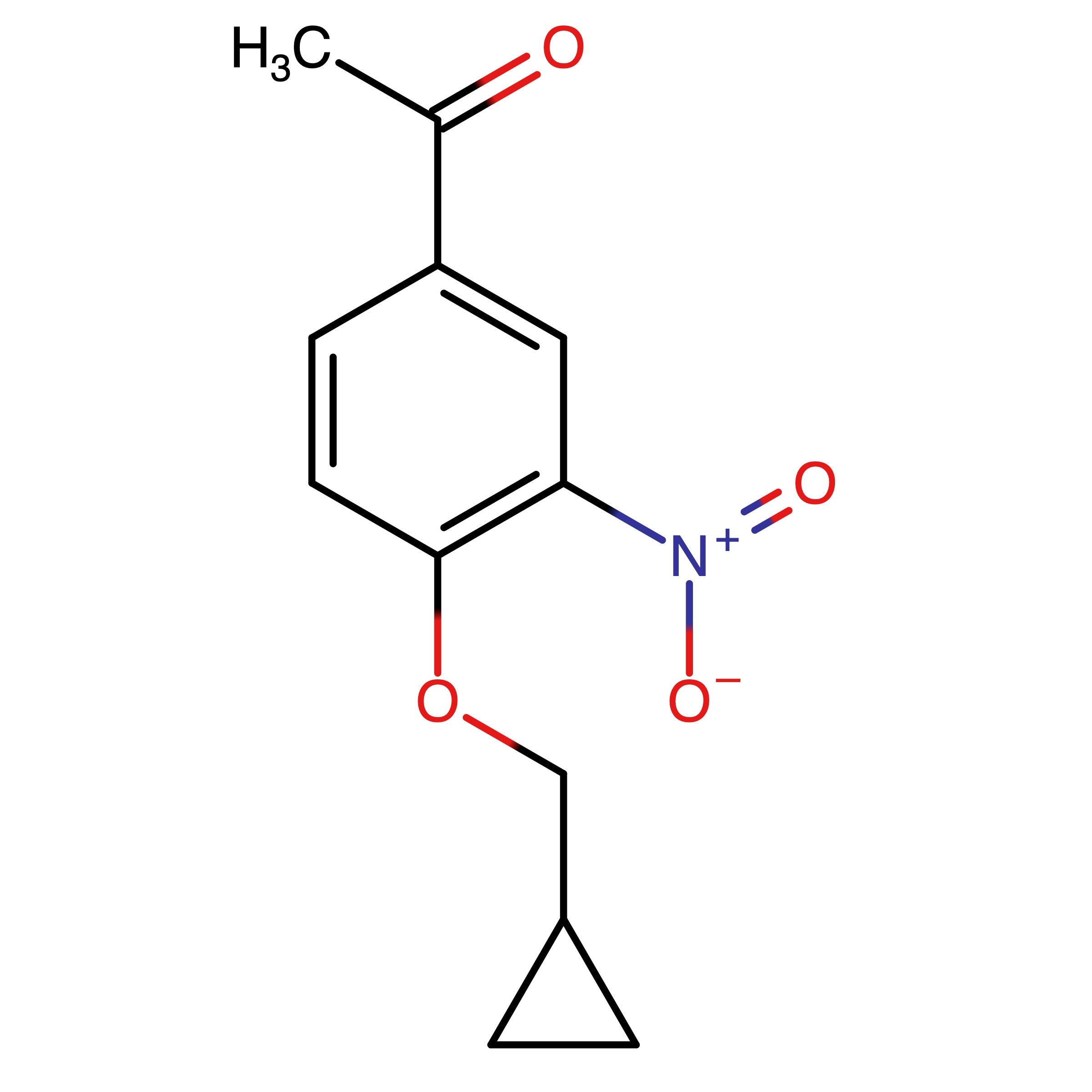CAS RN 1019597-00-2 | 1-(4-(Cyclopropylmethoxy)-3-nitrophenyl)ethan-1-one
