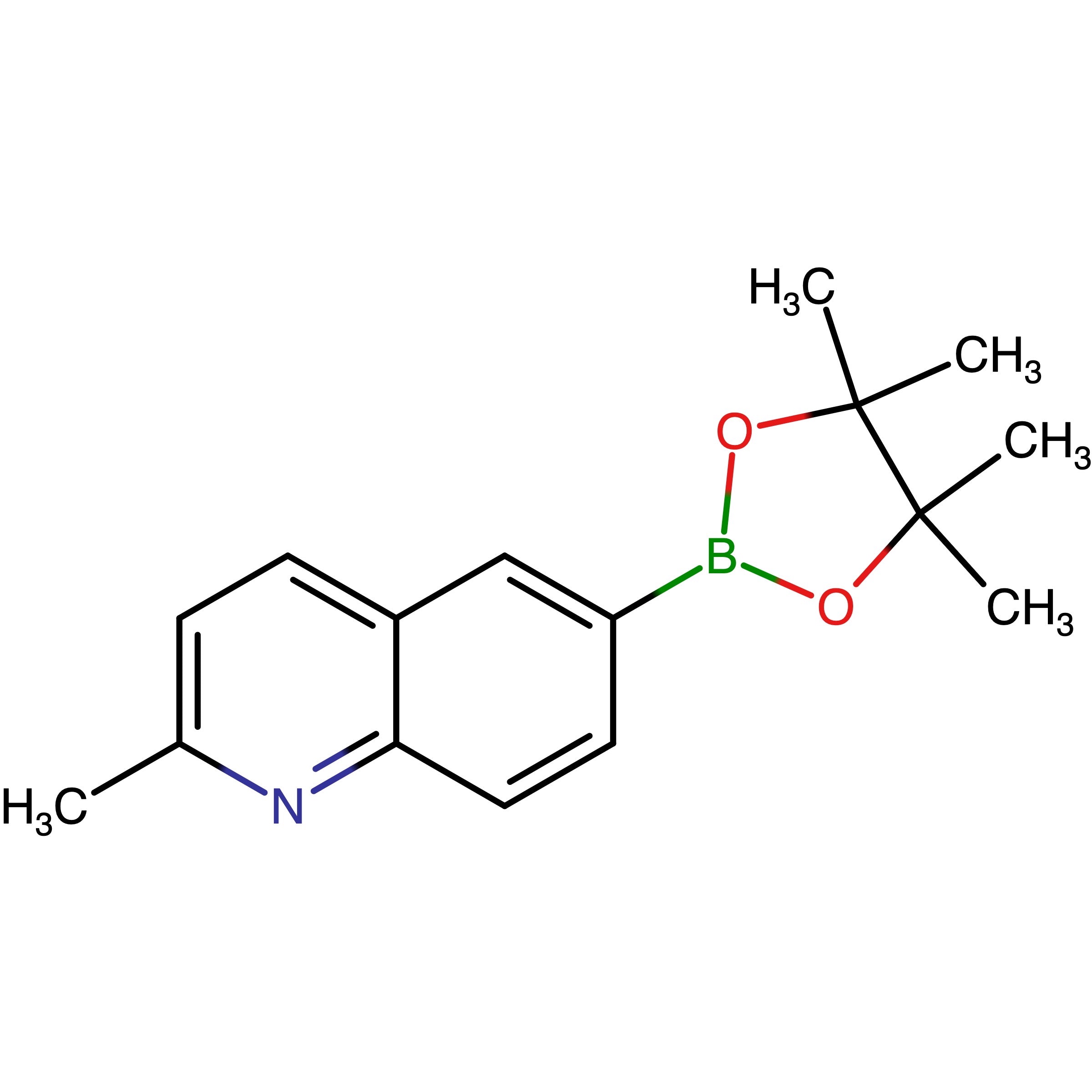 CAS RN 1022090-86-3 | 2-Methyl-6-(4,4,5,5-tetramethyl-1,3,2-dioxaborolan-2-yl)quinoline