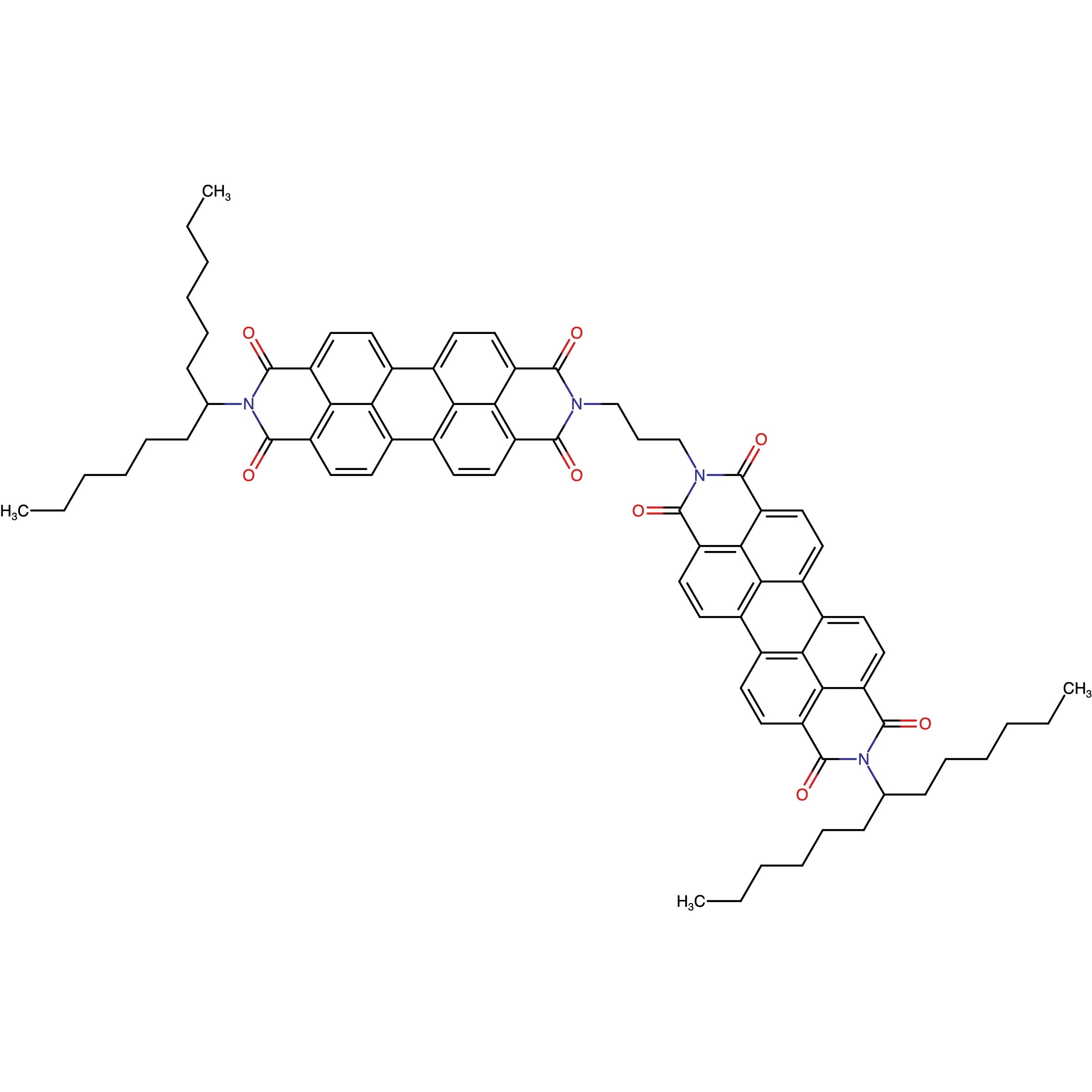 CAS RN 1022168-98-4 | N-(1-Hexylheptyl)perylene-3,4,9,10-tetracarboxylic-3,4-anhydride-9,10-imide dimer